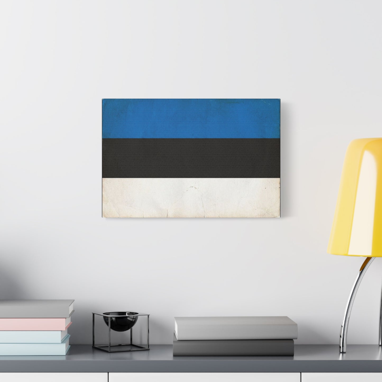 Blue Black White Abstract Canvas Wall Art - Minimalist Color Block Canvas Print - Contemporary Modern Decor - Living Room Home Decoration - Bedroom Home Decoration - Living Room Wall Decor