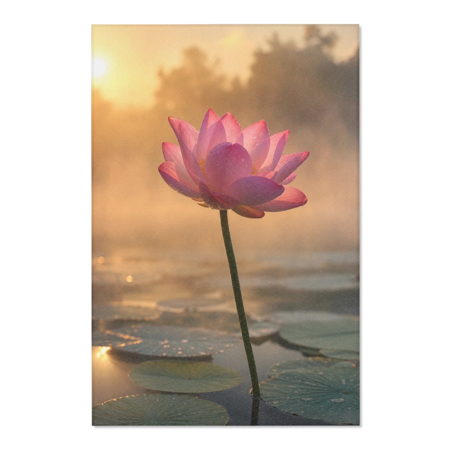 Botanical Fine Art Area Rug — Soft Chenille