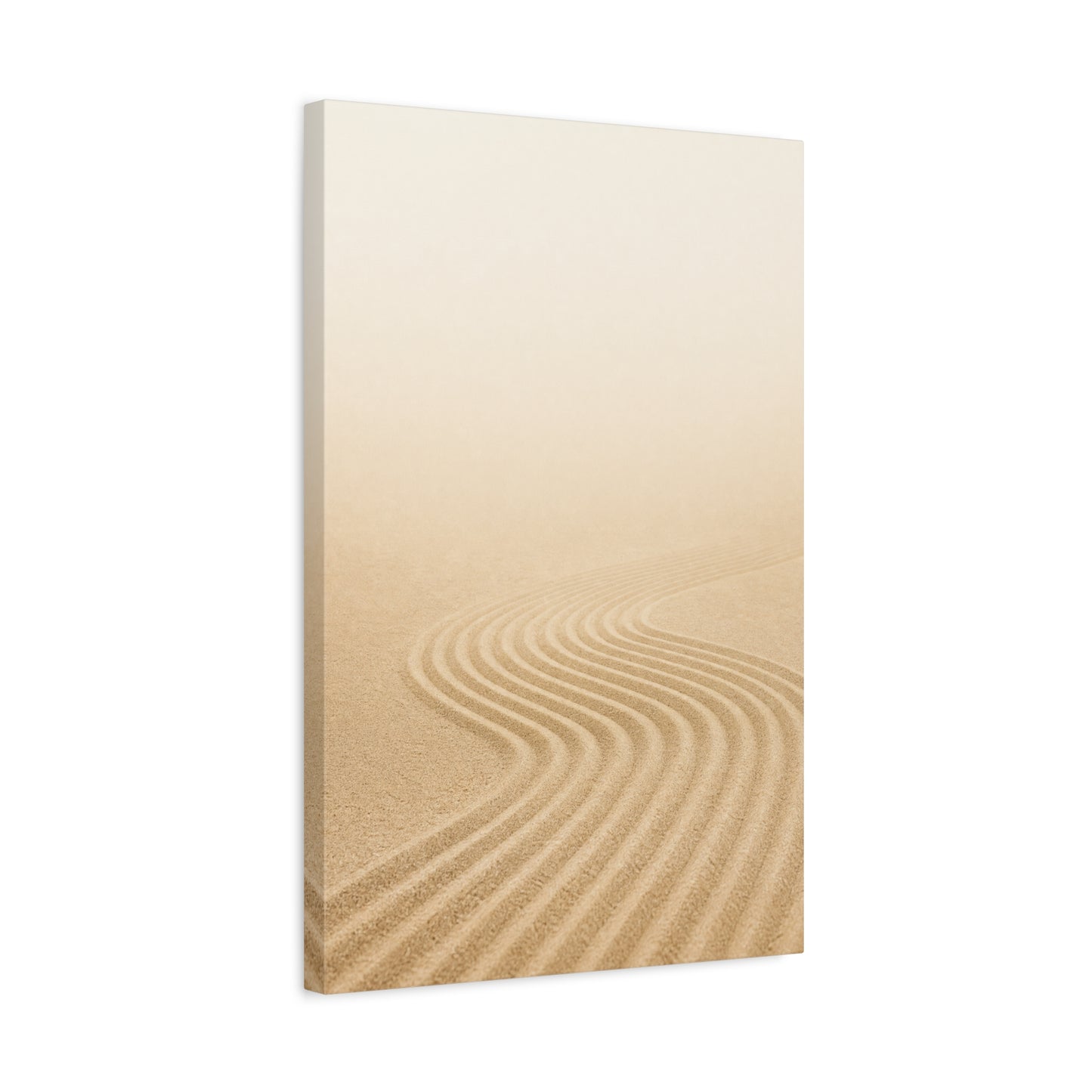 Minimalist Desert Sand Dune Canvas Wall Art - Neutral Landscape Print, Contemporary Zen Decor, Matte Cotton Artwork For Bedroom, Living Room, Meditation Space, Modern Home Accent - Office Wall Art