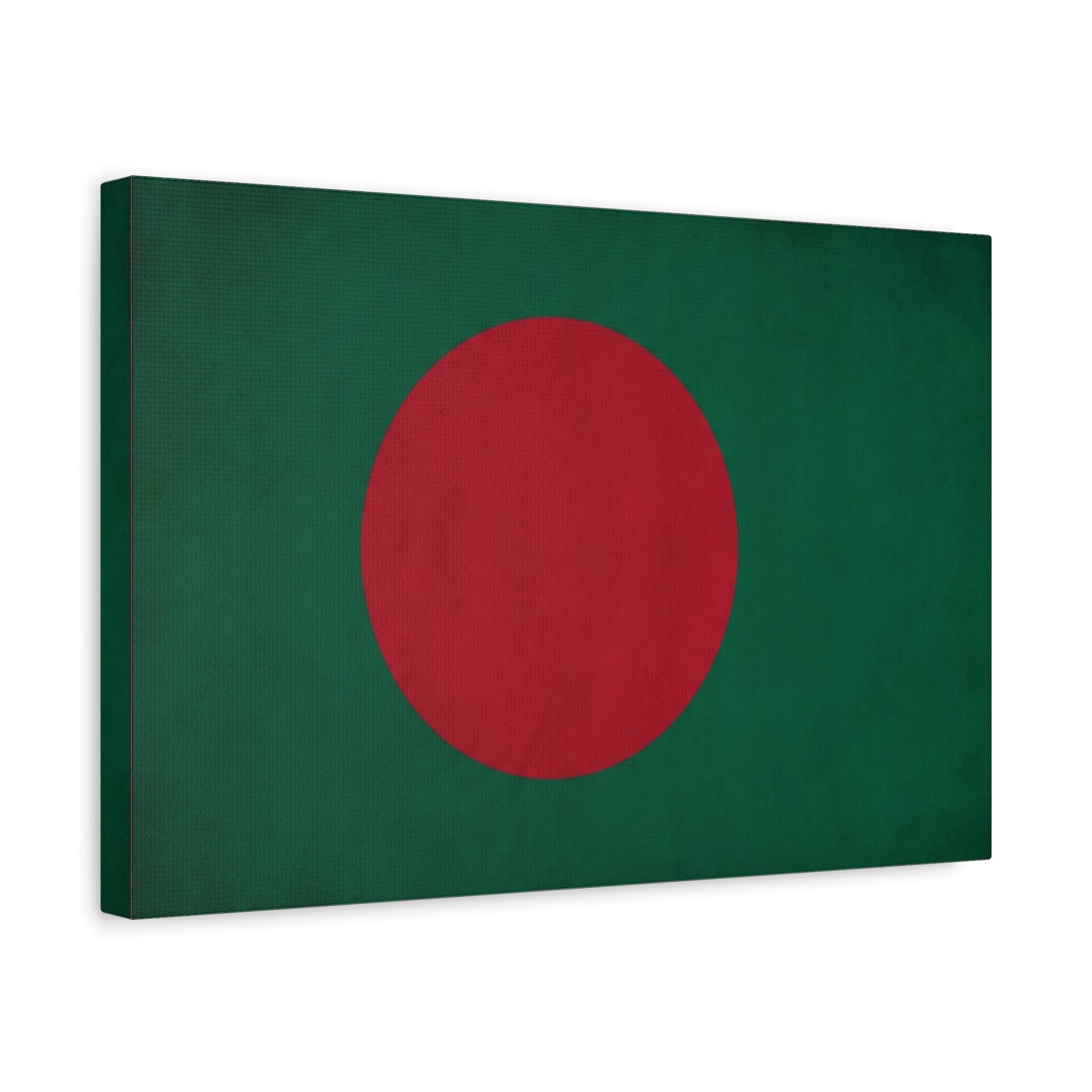 Bangladesh Flag Canvas Wall Art - Red Circle On Green National Flag Print - Minimalist Patriotic Decor - Living Room Wall Decor, Bedroom Home Decoration, Office Art - Bedroom Home Decoration