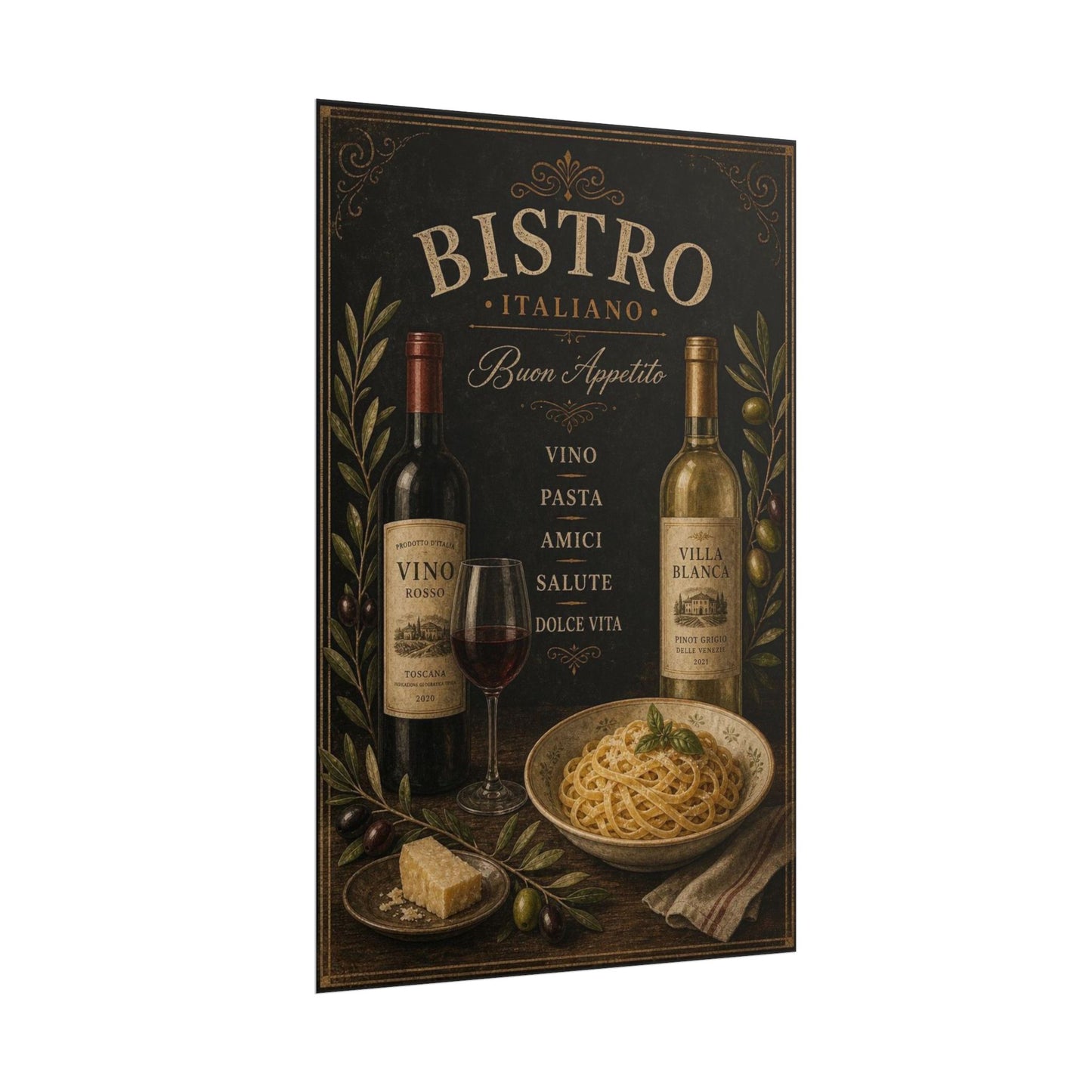 Gpt Image 2 Elegant Restaurant Wall Art Vintage Italian 15145f0f — Poster