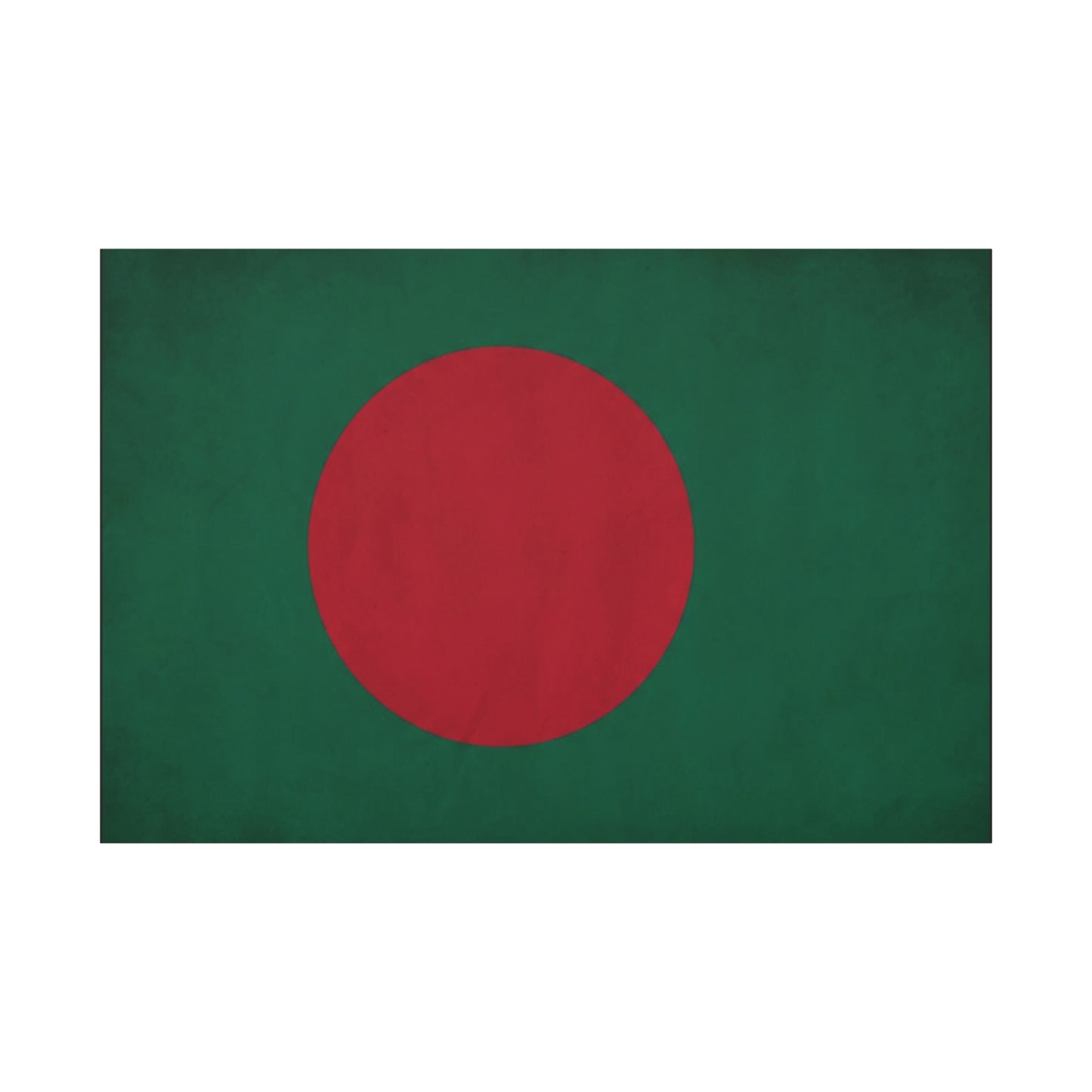Bangladesh Flag Canvas Wall Art - Red Circle On Green National Flag Print - Minimalist Patriotic Decor - Living Room Wall Decor, Bedroom Home Decoration, Office Art - Bedroom Home Decoration