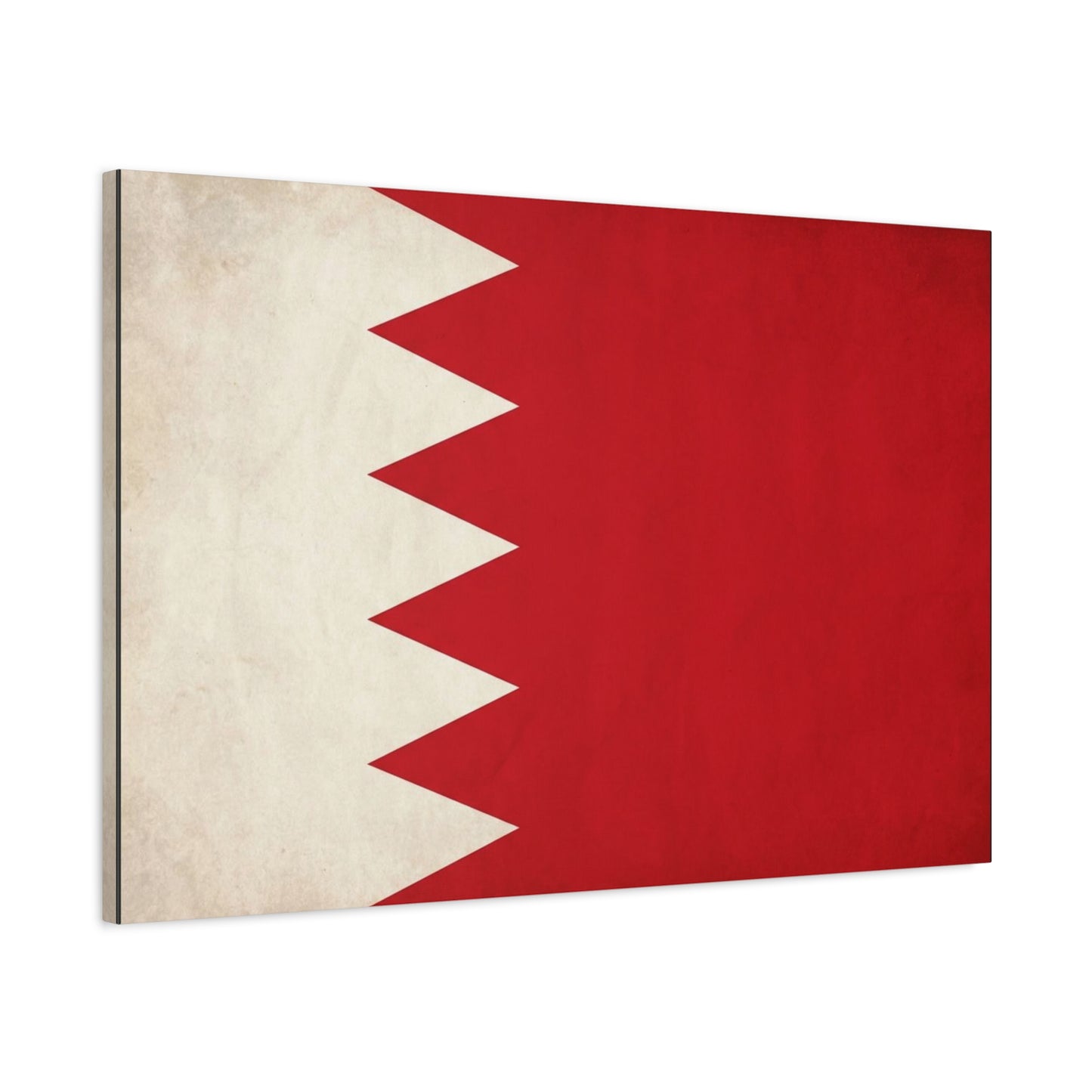 Bahrain Flag Canvas Wall Art - Vintage Red And White National Print - Minimalist Patriotic Decor - Cotton Canvas Wall Hanging - Living Room Home Decoration - Modern Farmhouse Style - Ready to Hang