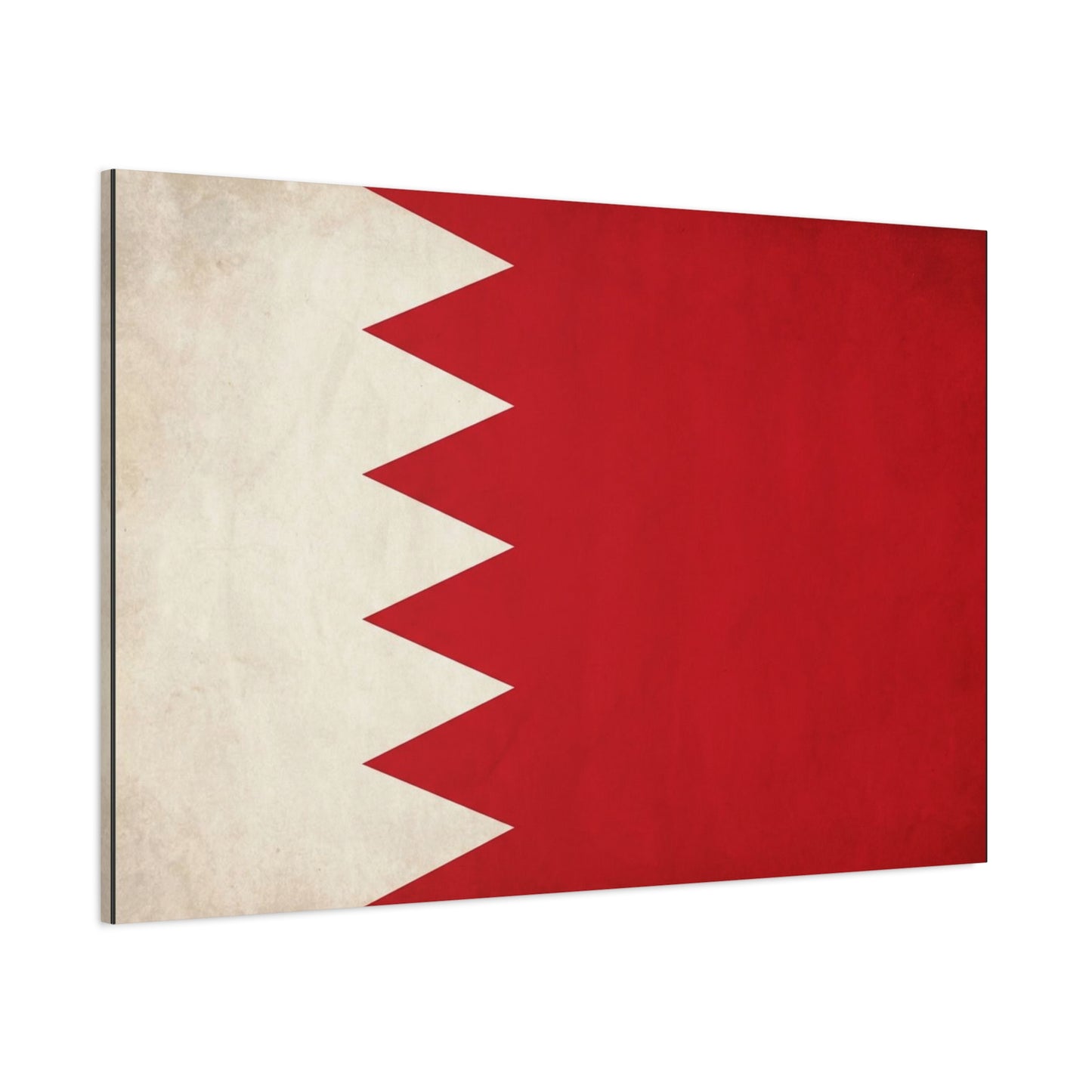 Bahrain Flag Canvas Wall Art - Vintage Red And White National Print - Minimalist Patriotic Decor - Cotton Canvas Wall Hanging - Living Room Home Decoration - Modern Farmhouse Style - Ready to Hang