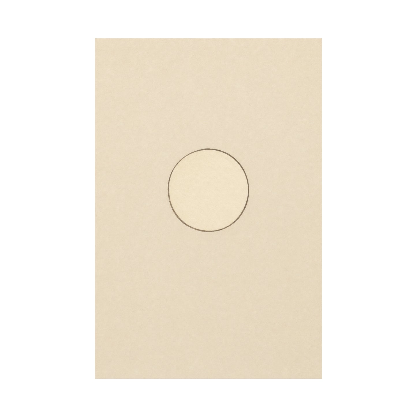 Minimalist Circle Canvas Wall Art - Neutral Geometric Line Print, Contemporary Beige Abstract Decor - Modern Bedroom Home Decoration, Living Room Wall Decor, Office Accent - Bedroom Home Decoration