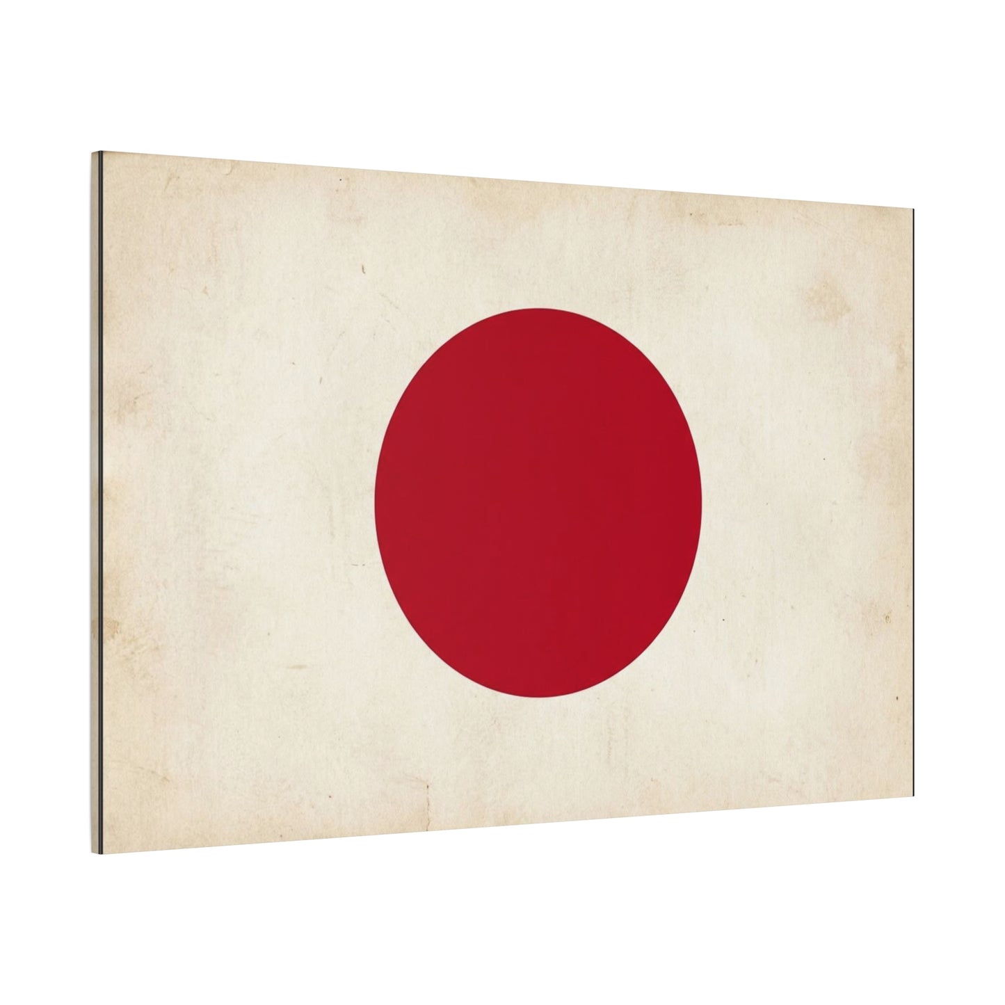 Japan Flag Canvas Wall Art - Minimalist Red Sun Graphic Print, Vintage Neutral Background - Matte Cotton Artwork - Modern Living Room Wall Decor, Office Art, Dorm Accent - Bedroom Home Decoration