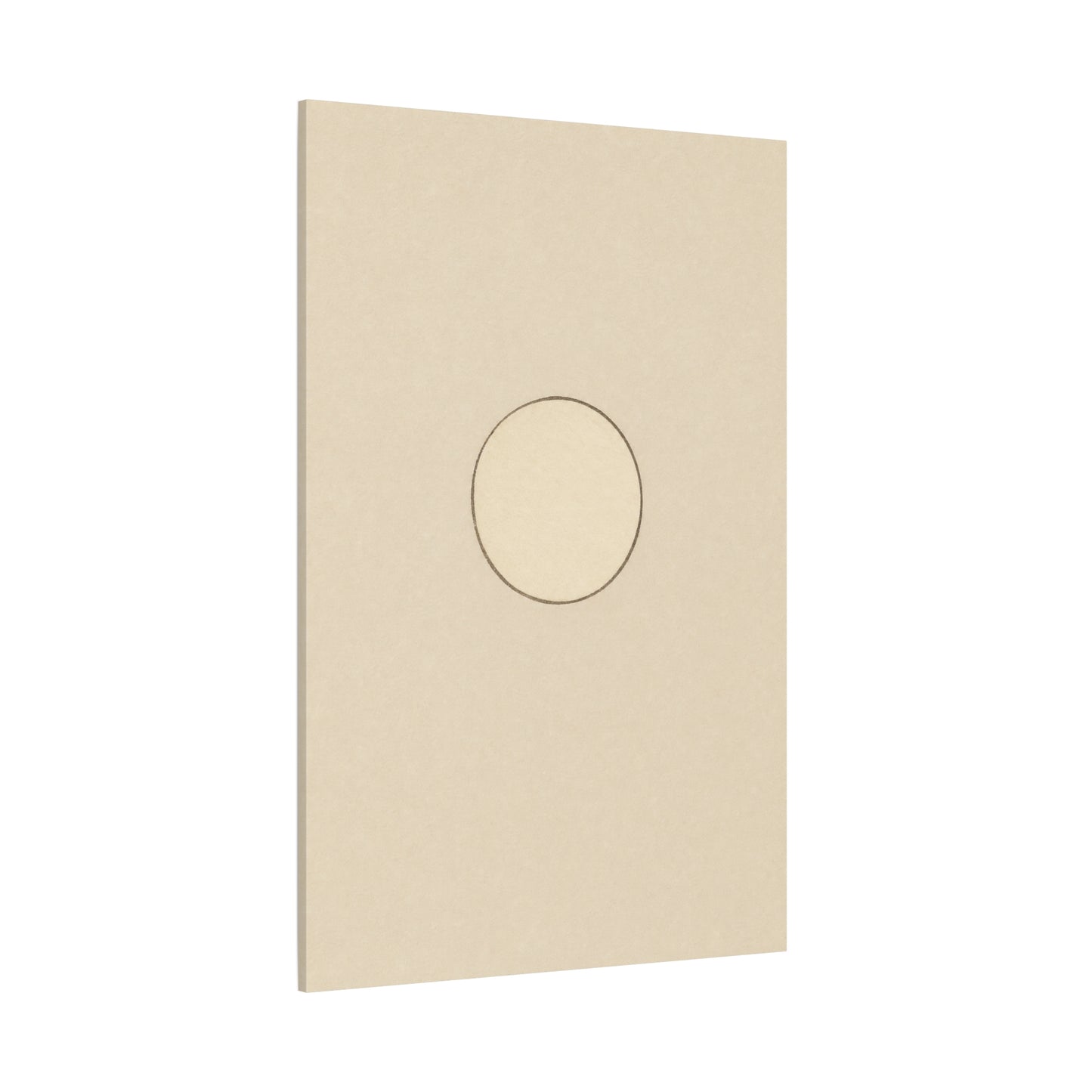 Minimalist Circle Canvas Wall Art - Neutral Geometric Line Print, Contemporary Beige Abstract Decor - Modern Bedroom Home Decoration, Living Room Wall Decor, Office Accent - Bedroom Home Decoration