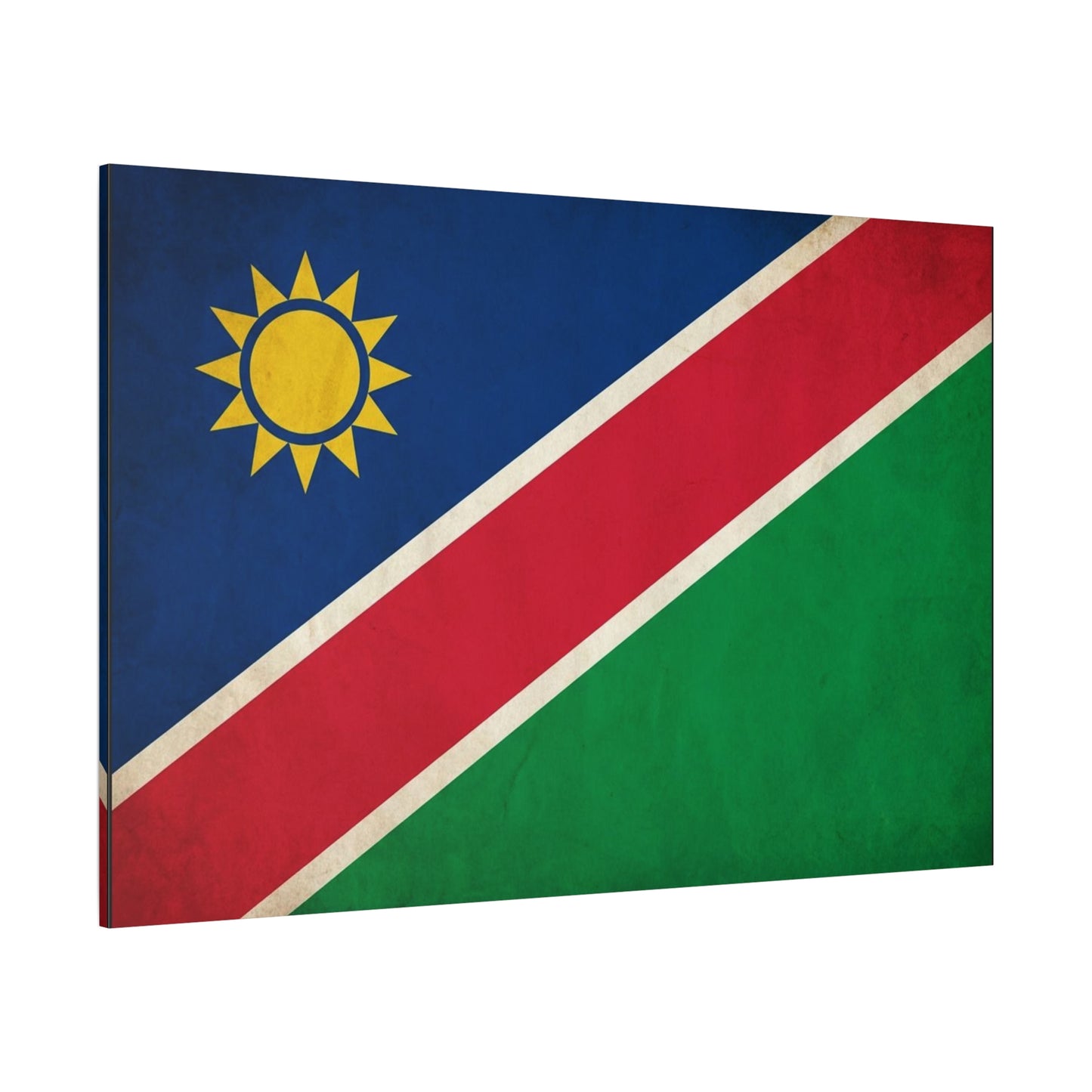 Namibia Flag Canvas Wall Art - Vintage National Pride Decor, Sun Emblem Tricolor Print - Traditional Patriotic Style - Living Room Wall Decor - Bedroom Home Decoration - Bedroom Home Decoration