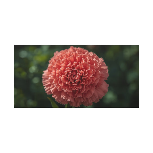 Pink Carnation Canvas Wall Art - Floral Close Up Botanical Print, Soft Focus Garden Art Print - Matte Cotton Canvas - Bedroom Wall Decor, Living Room Home Decoration - Bedroom Home Decoration