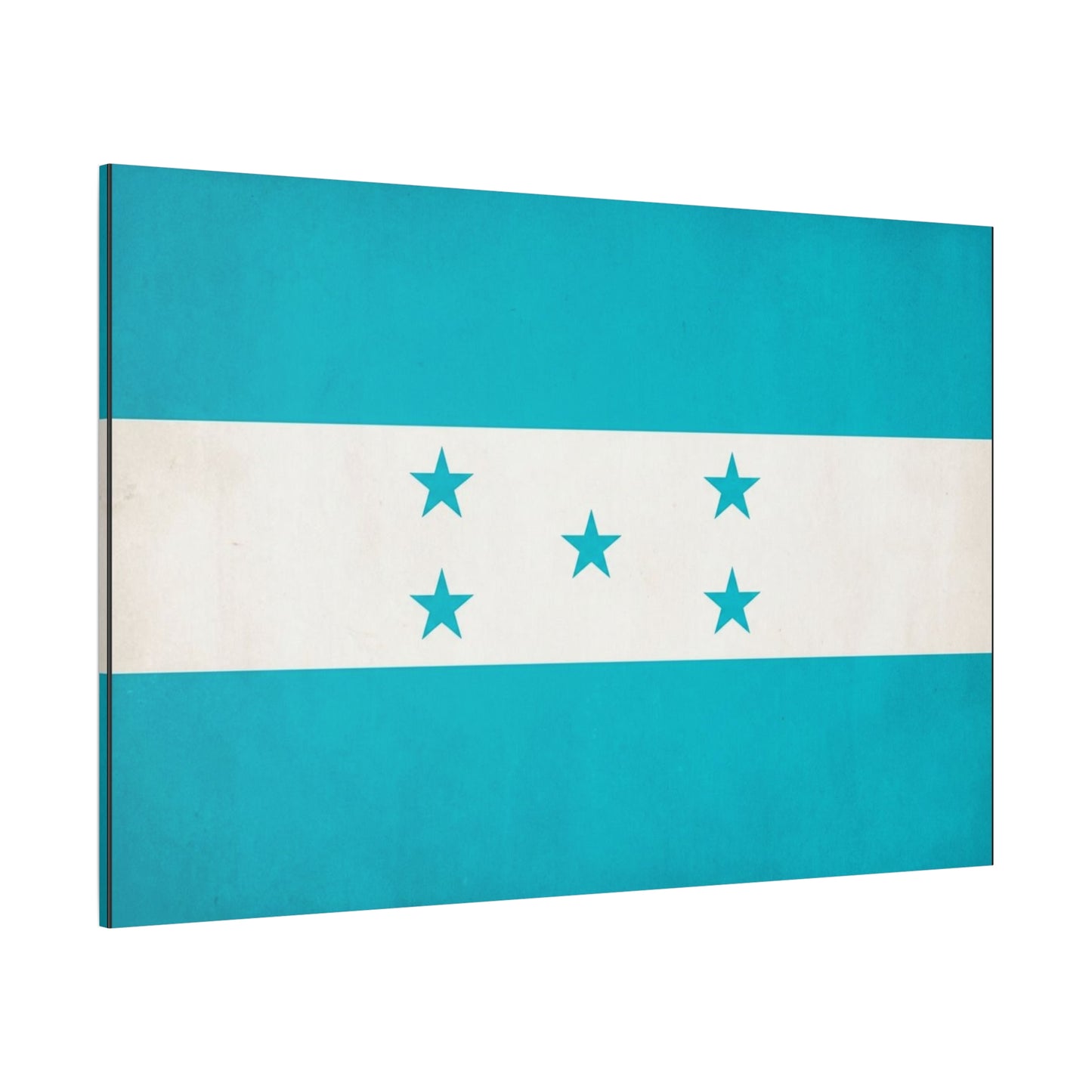 Honduras Flag Canvas Wall Art - Blue And White Five Star National Print - Minimalist Patriotic Decor - Cotton Canvas Style - Living Room Wall Decor, Office Art Accent - Bedroom Home Decoration