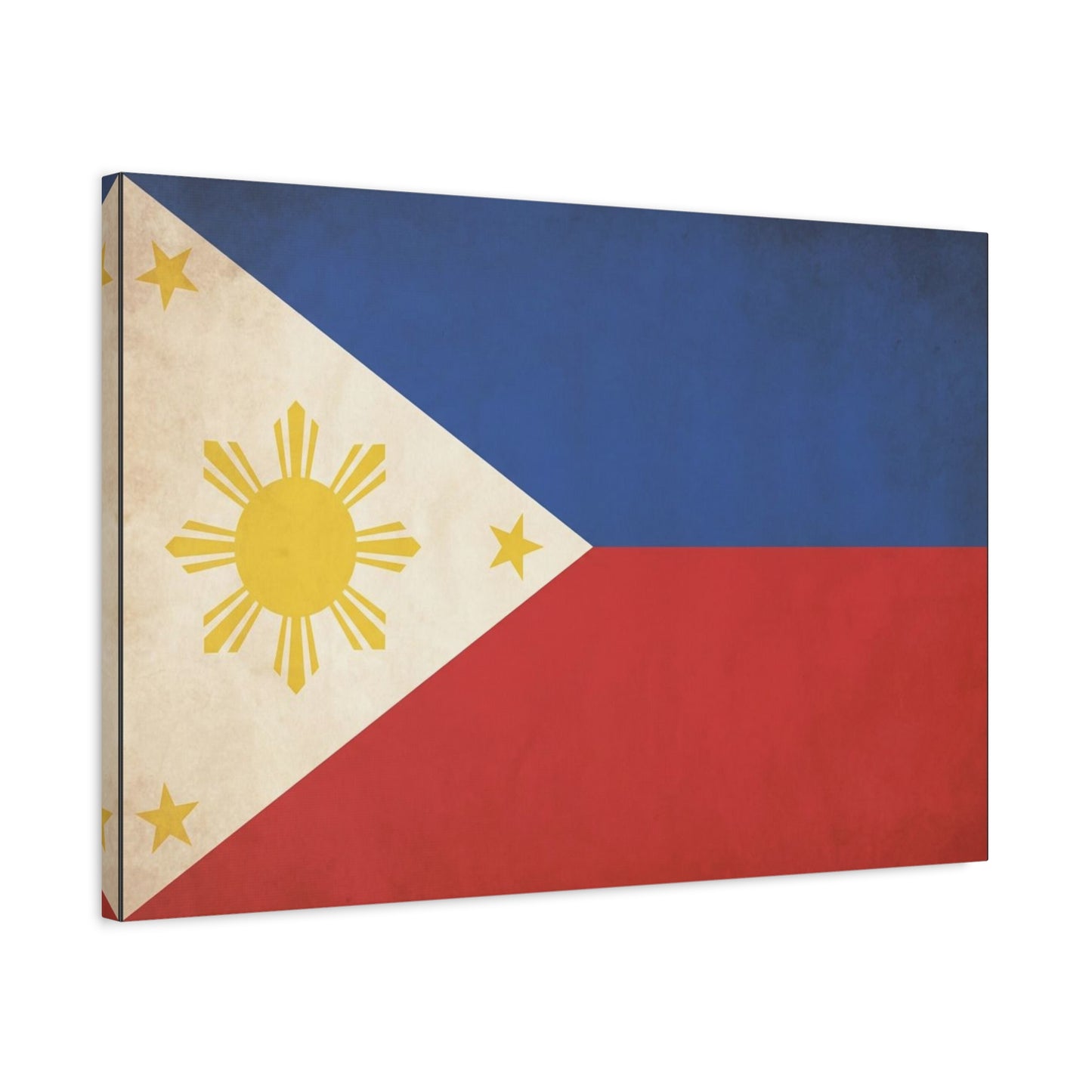 Philippines Flag Canvas Wall Art - Vintage Filipino Pride Decor, Sun And Three Stars Print - Traditional Patriotic Style - Living Room Wall Decor, Bedroom Home Decoration - Bedroom Home Decoration