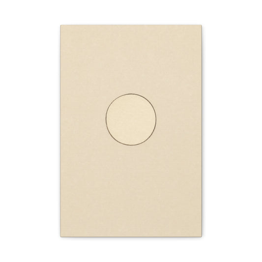 Minimalist Circle Canvas Wall Art - Neutral Geometric Line Print, Contemporary Beige Abstract Decor - Modern Bedroom Home Decoration, Living Room Wall Decor, Office Accent - Bedroom Home Decoration
