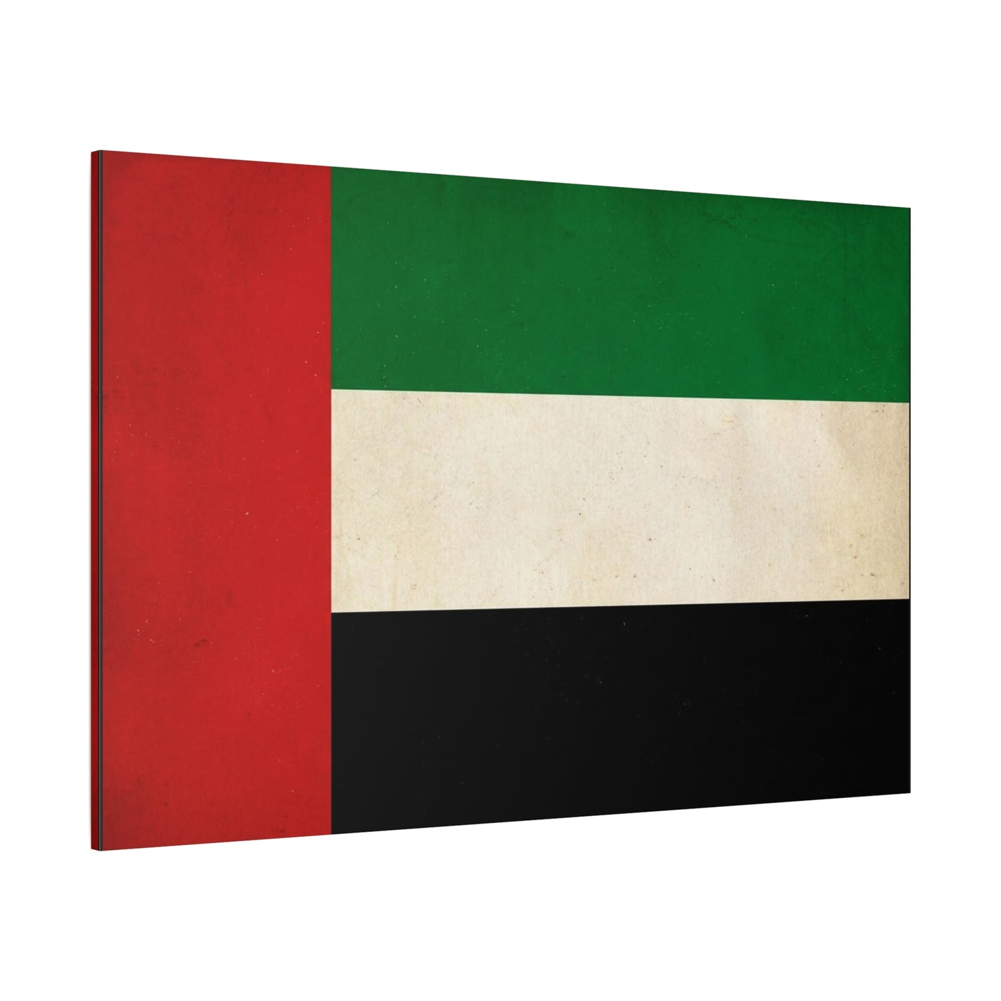United Arab Emirates Flag Canvas Wall Art - Vintage National Pride Decor, Distressed UAE Banner Print - Patriotic Minimalist Style - Living Room Wall Decor, Office Accent - Bedroom Home Decoration
