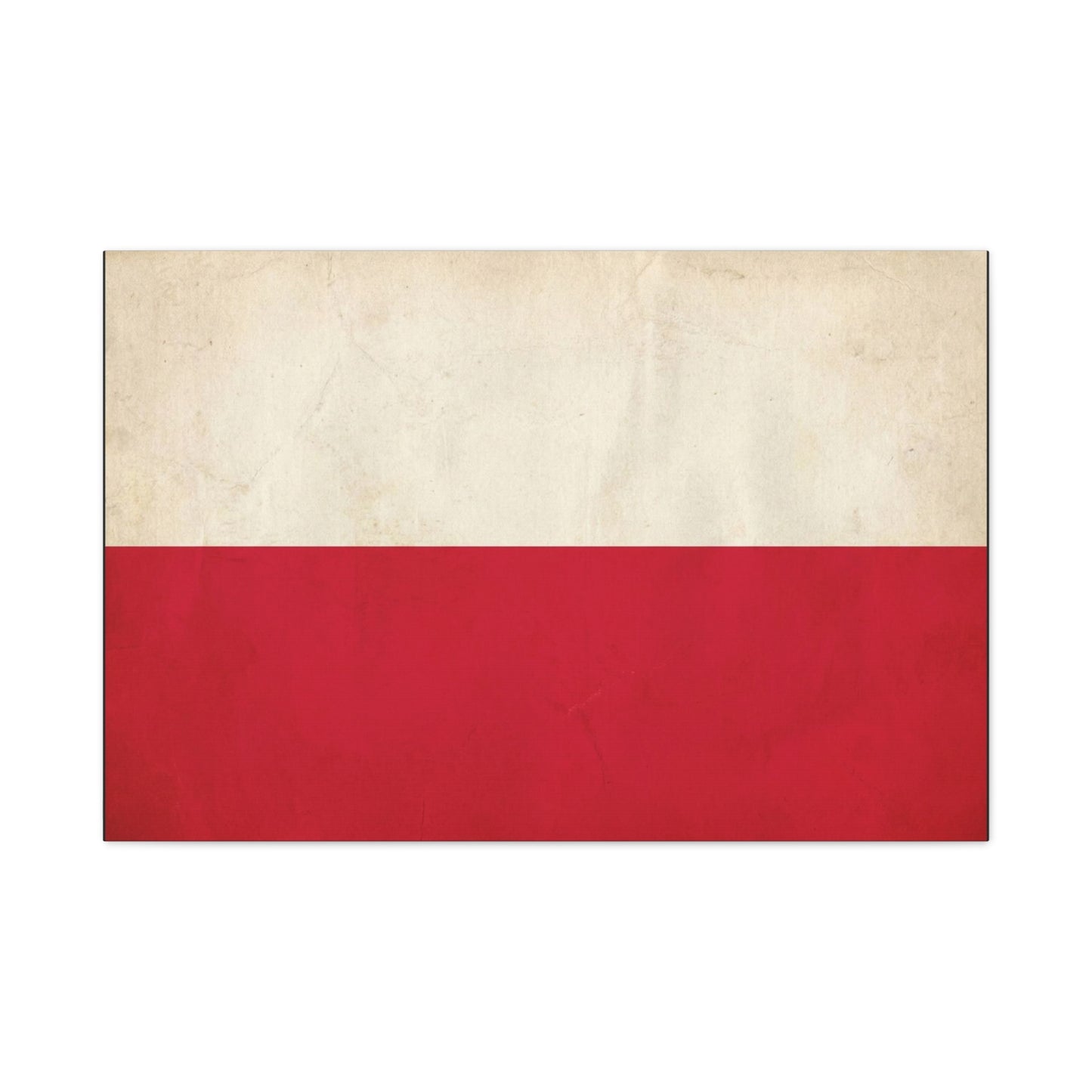 Poland Flag Canvas Wall Art - Vintage Red And White Polish Banner Print - Minimalist Patriotic Decor - Living Room Wall Decor, Bedroom Home Decoration - Bedroom Home Decoration - Cozy Reading Nook Art
