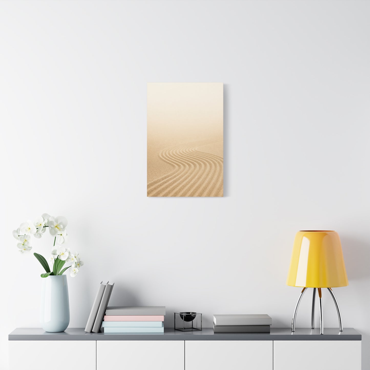 Minimalist Desert Sand Dune Canvas Wall Art - Neutral Landscape Print, Contemporary Zen Decor, Matte Cotton Artwork For Bedroom, Living Room, Meditation Space, Modern Home Accent - Office Wall Art