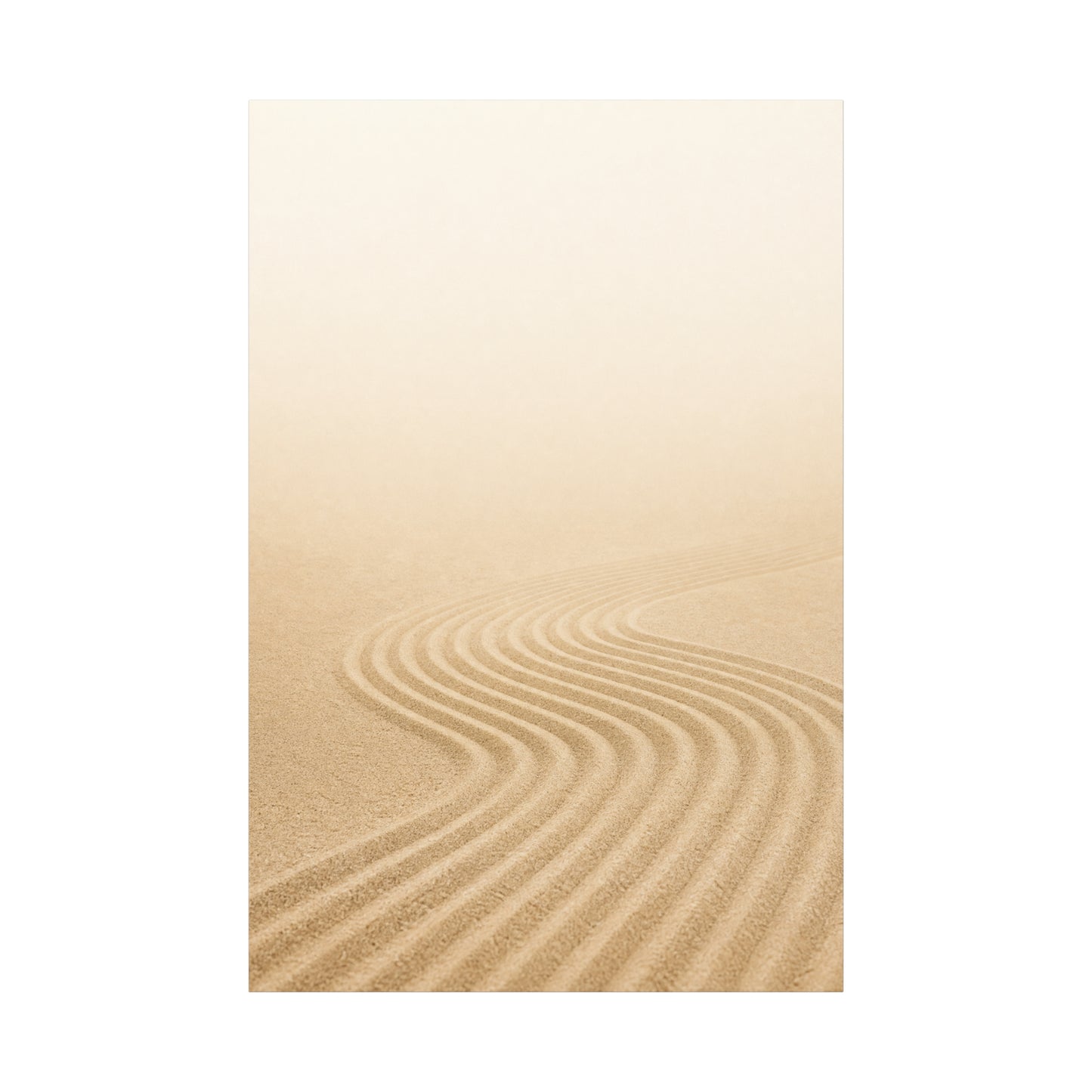 Minimalist Desert Sand Dune Canvas Wall Art - Neutral Landscape Print, Contemporary Zen Decor, Matte Cotton Artwork For Bedroom, Living Room, Meditation Space, Modern Home Accent - Office Wall Art
