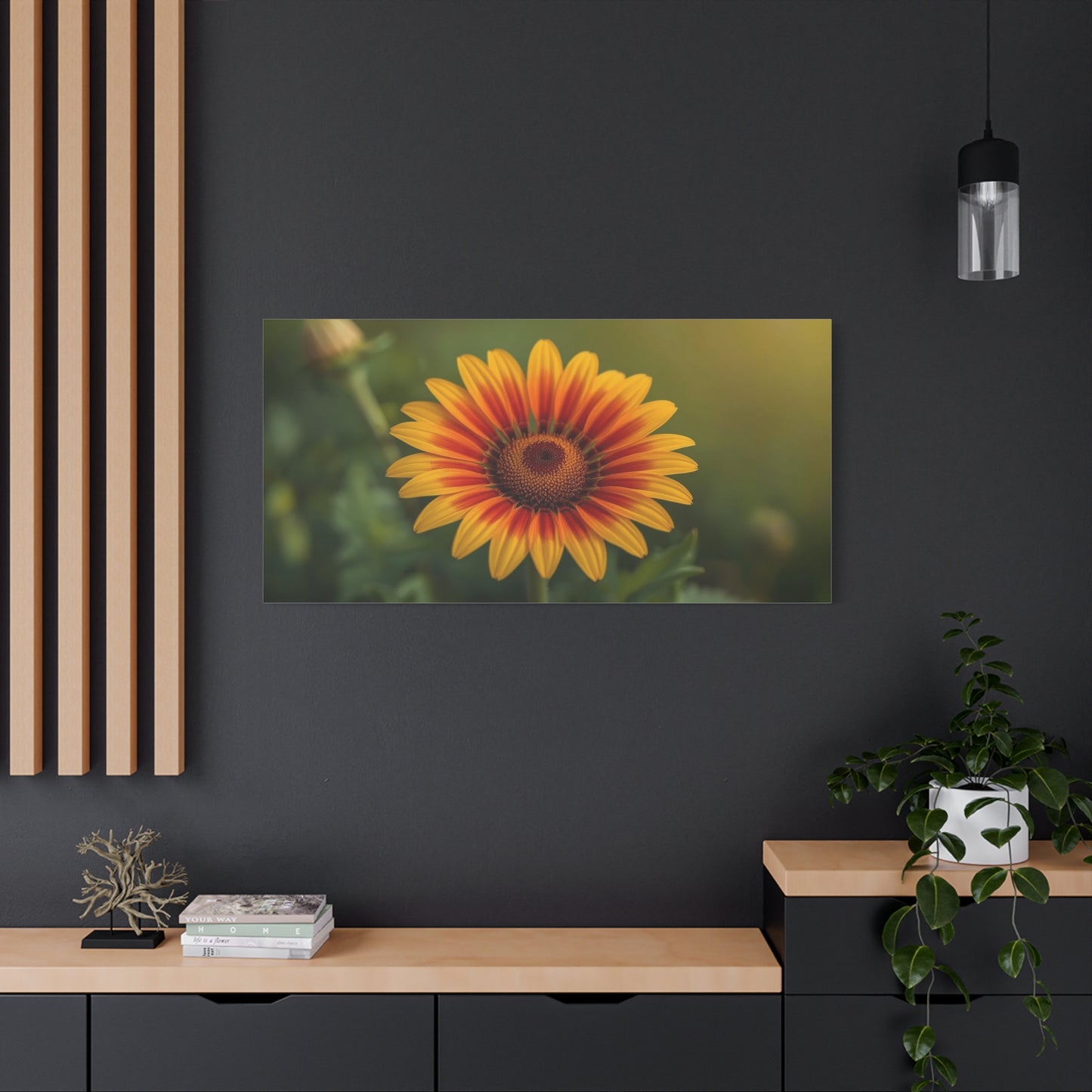 Blanket Flower Canvas Wall Art - Orange Yellow Floral Close Up, Botanical Canvas Print - Warm Nature Art Print, Bedroom Wall Decor, Living Room Home Accent - Bedroom Home Decoration - Ready to Hang