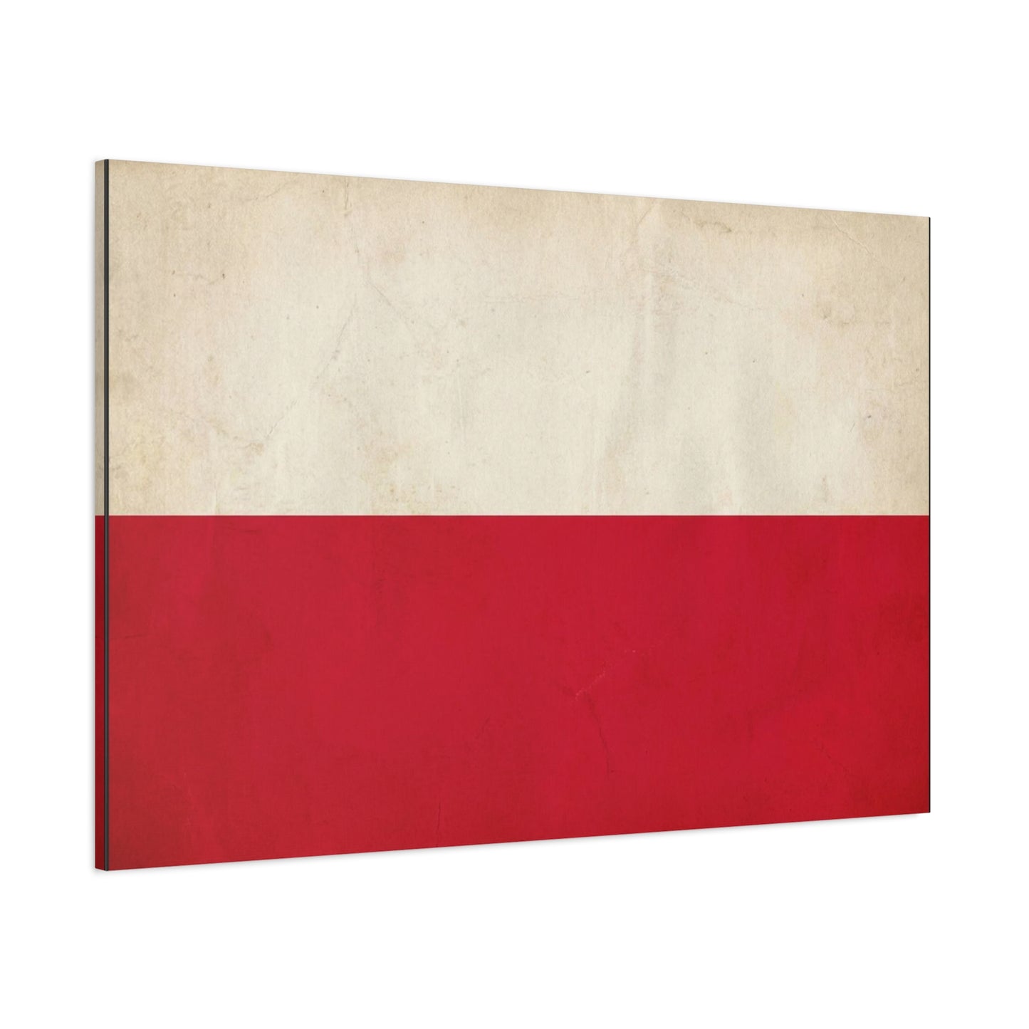 Poland Flag Canvas Wall Art - Vintage Red And White Polish Banner Print - Minimalist Patriotic Decor - Living Room Wall Decor, Bedroom Home Decoration - Bedroom Home Decoration - Cozy Reading Nook Art