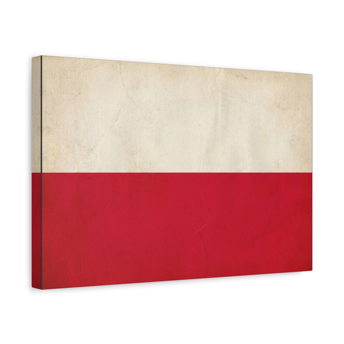 Poland Flag Canvas Wall Art - Vintage Red And White Polish Banner Print - Minimalist Patriotic Decor - Living Room Wall Decor, Bedroom Home Decoration - Bedroom Home Decoration - Cozy Reading Nook Art