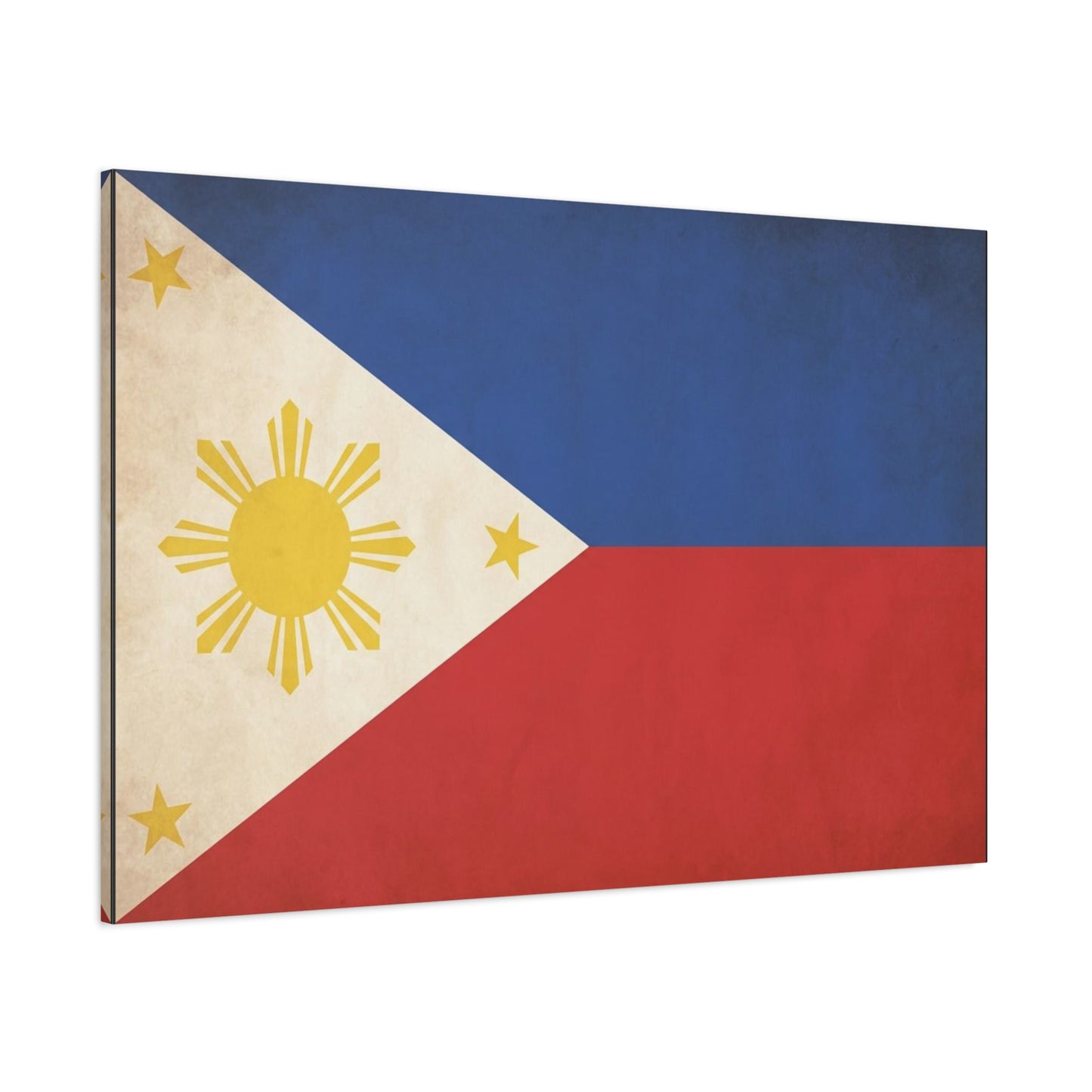 Philippines Flag Canvas Wall Art - Vintage Filipino Pride Decor, Sun And Three Stars Print - Traditional Patriotic Style - Living Room Wall Decor, Bedroom Home Decoration - Bedroom Home Decoration