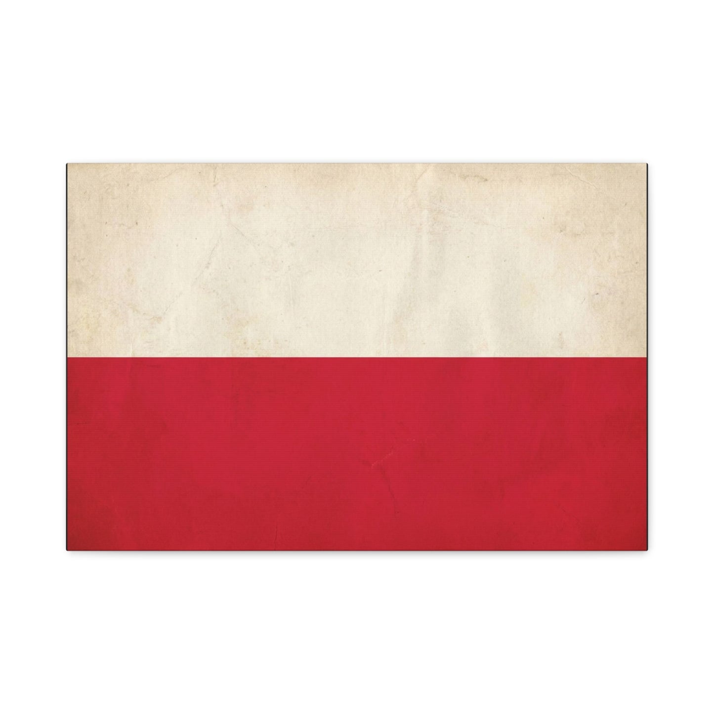 Poland Flag Canvas Wall Art - Vintage Red And White Polish Banner Print - Minimalist Patriotic Decor - Living Room Wall Decor, Bedroom Home Decoration - Bedroom Home Decoration - Cozy Reading Nook Art