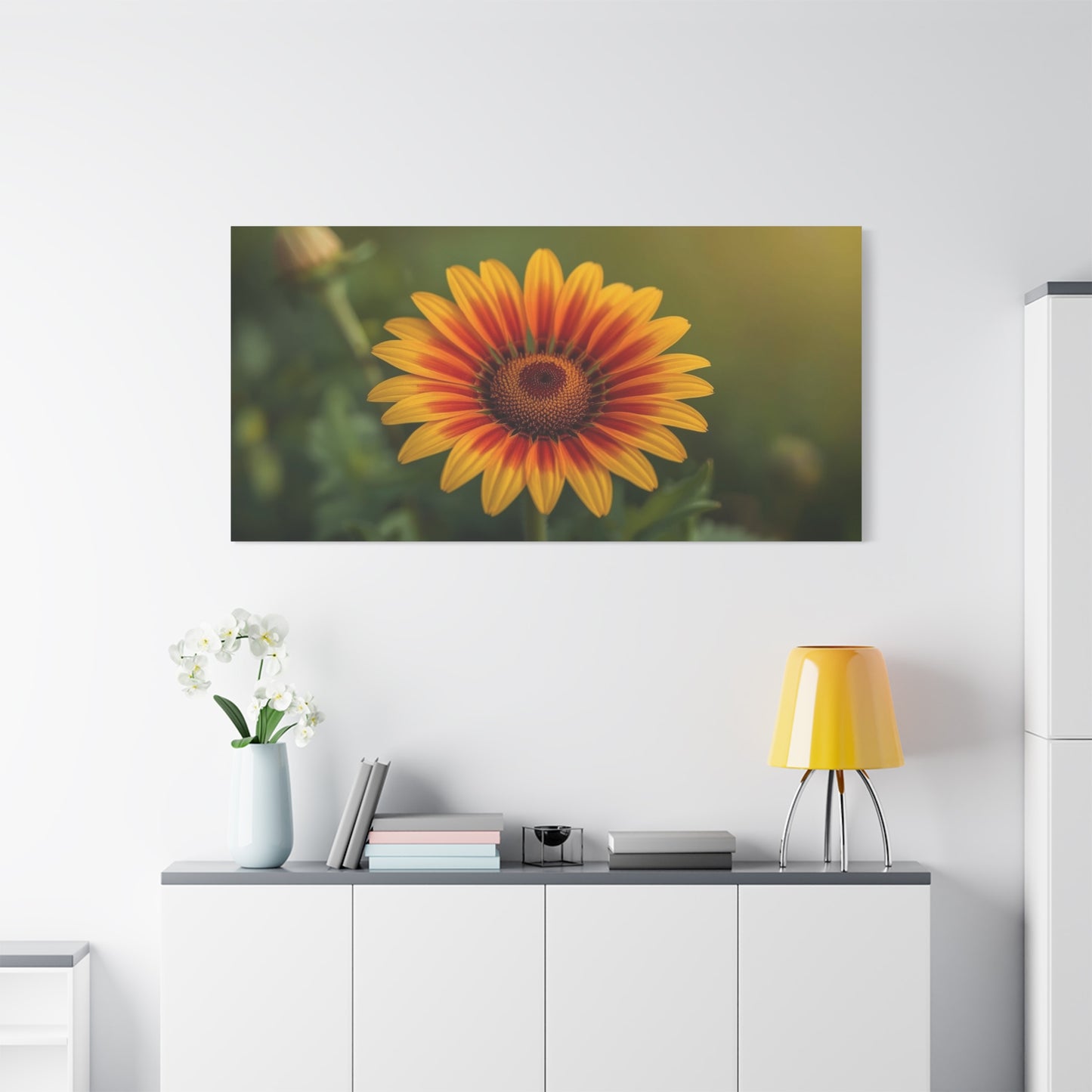 Blanket Flower Canvas Wall Art - Orange Yellow Floral Close Up, Botanical Canvas Print - Warm Nature Art Print, Bedroom Wall Decor, Living Room Home Accent - Bedroom Home Decoration - Ready to Hang