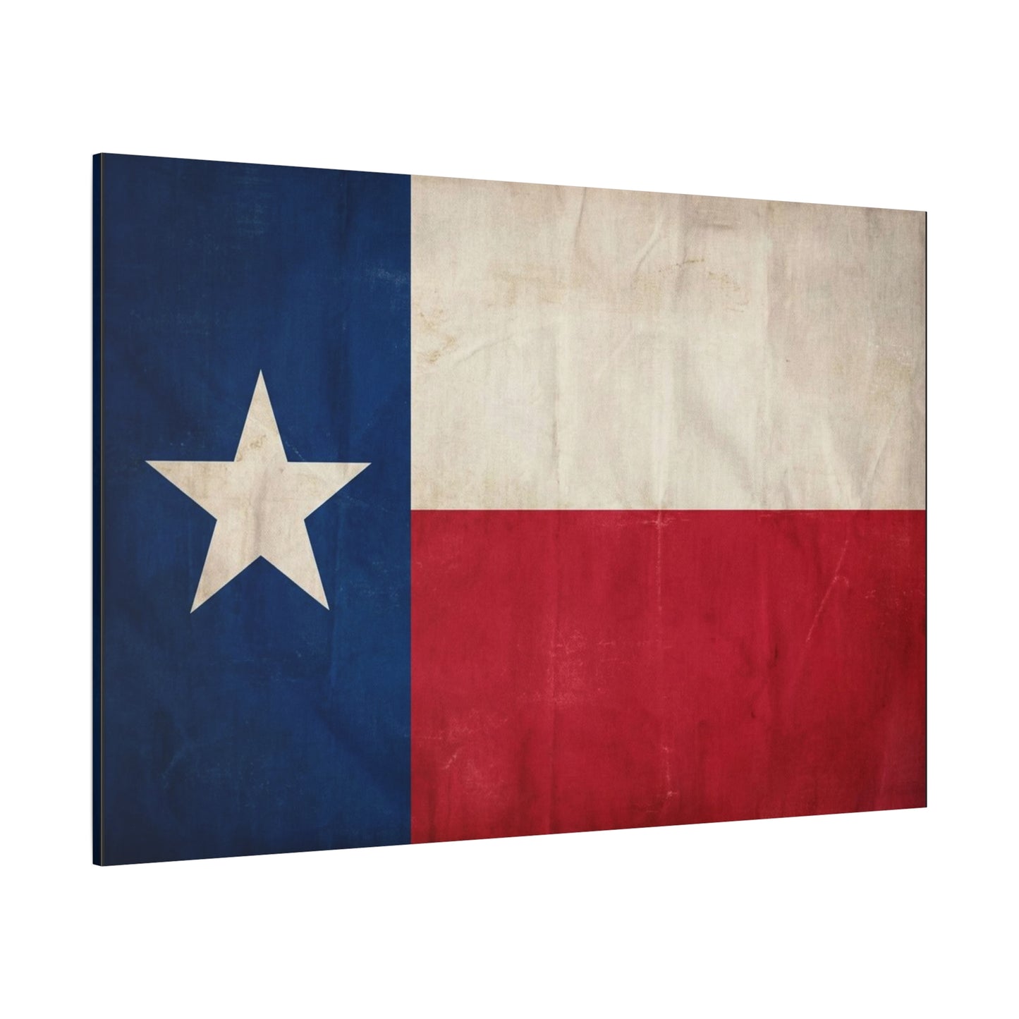 Texas Flag Canvas Wall Art - Vintage Lone Star State Print, Rustic Patriotic Decor - Matte Cotton Artwork - Living Room Wall Decor, Office Accent - Bedroom Home Decoration - Bedroom Home Decoration