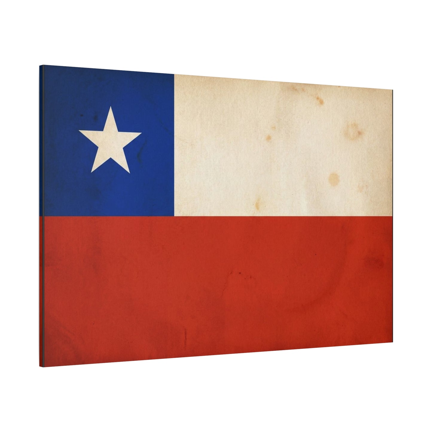 Chile Flag Canvas Wall Art - Vintage Chilean Flag Print, Patriotic Rustic Decor - Matte Canvas Wall Hanging - Living Room Home Decoration, Office Accent - Bedroom Home Decoration - Ready to Hang