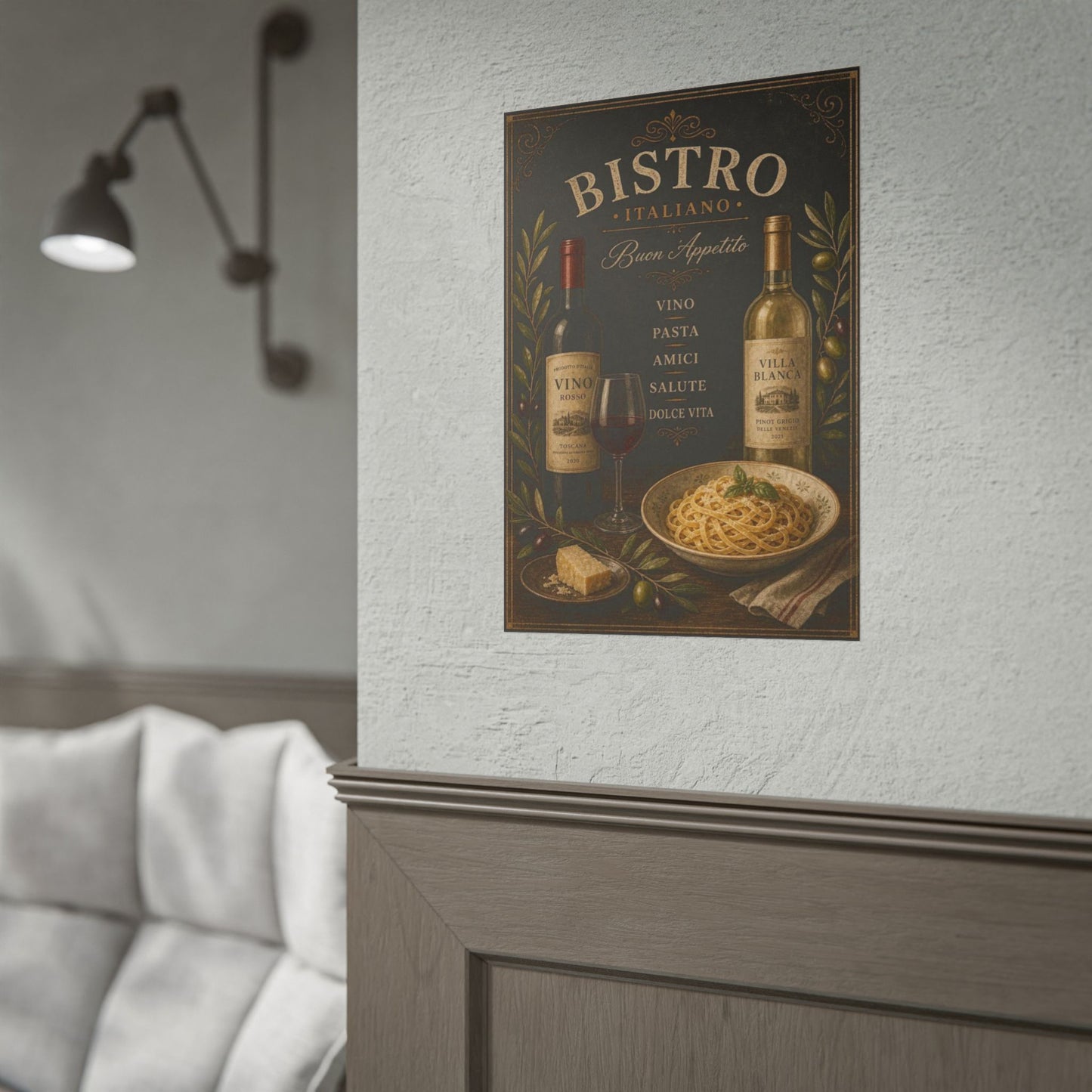 Gpt Image 2 Elegant Restaurant Wall Art Vintage Italian 15145f0f — Poster