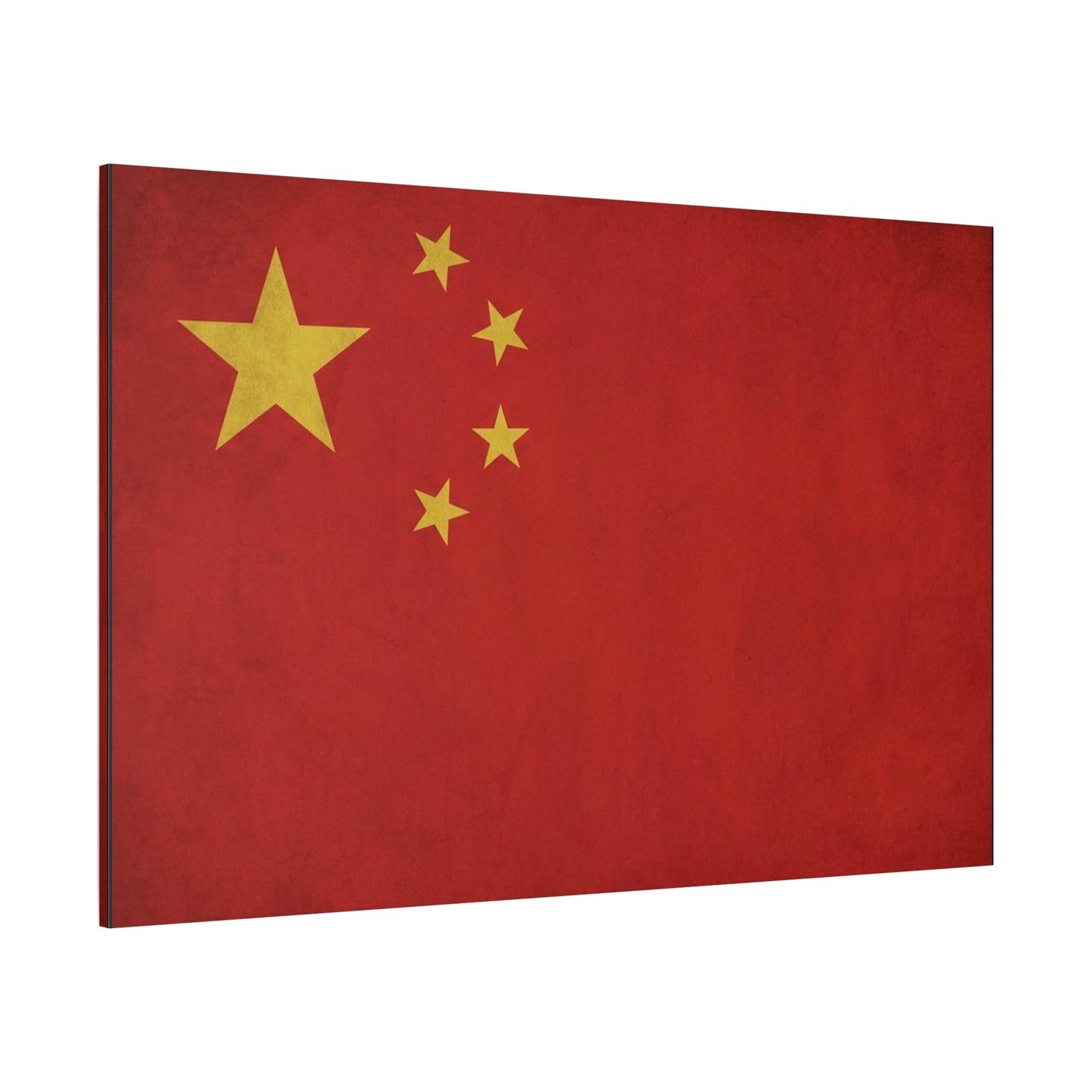 China Flag Canvas Wall Art - Red And Yellow Five Star National Banner Print - Vintage Patriotic Style, Living Room Wall Decor, Bedroom Home Decoration, Office Art Accent - Bedroom Home Decoration