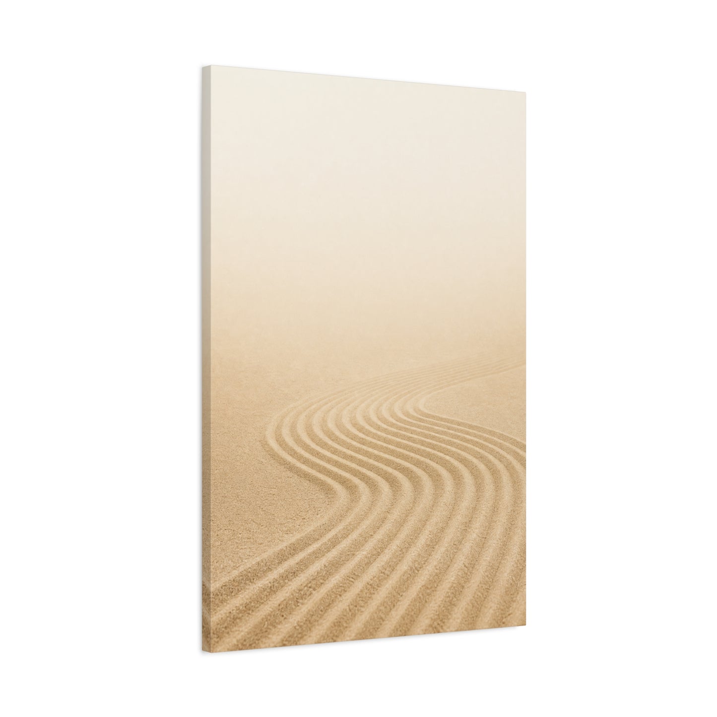Minimalist Desert Sand Dune Canvas Wall Art - Neutral Landscape Print, Contemporary Zen Decor, Matte Cotton Artwork For Bedroom, Living Room, Meditation Space, Modern Home Accent - Office Wall Art