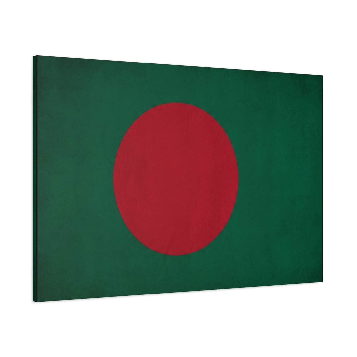 Bangladesh Flag Canvas Wall Art - Red Circle On Green National Flag Print - Minimalist Patriotic Decor - Living Room Wall Decor, Bedroom Home Decoration, Office Art - Bedroom Home Decoration