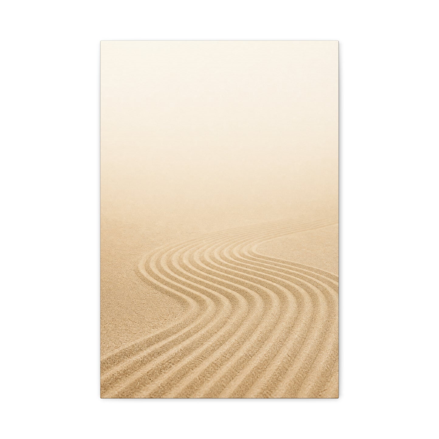 Minimalist Desert Sand Dune Canvas Wall Art - Neutral Landscape Print, Contemporary Zen Decor, Matte Cotton Artwork For Bedroom, Living Room, Meditation Space, Modern Home Accent - Office Wall Art