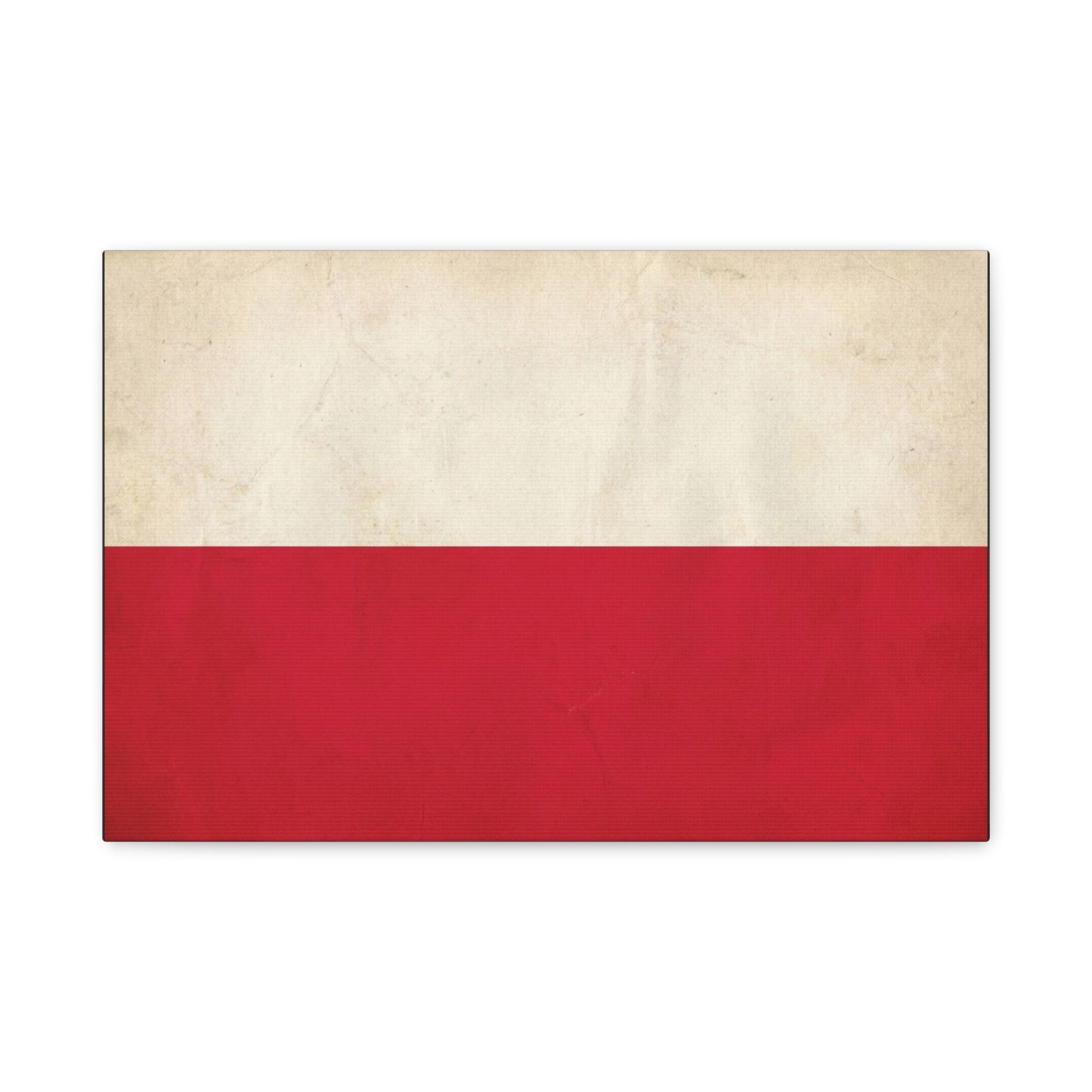 Poland Flag Canvas Wall Art - Vintage Red And White Polish Banner Print - Minimalist Patriotic Decor - Living Room Wall Decor, Bedroom Home Decoration - Bedroom Home Decoration - Cozy Reading Nook Art