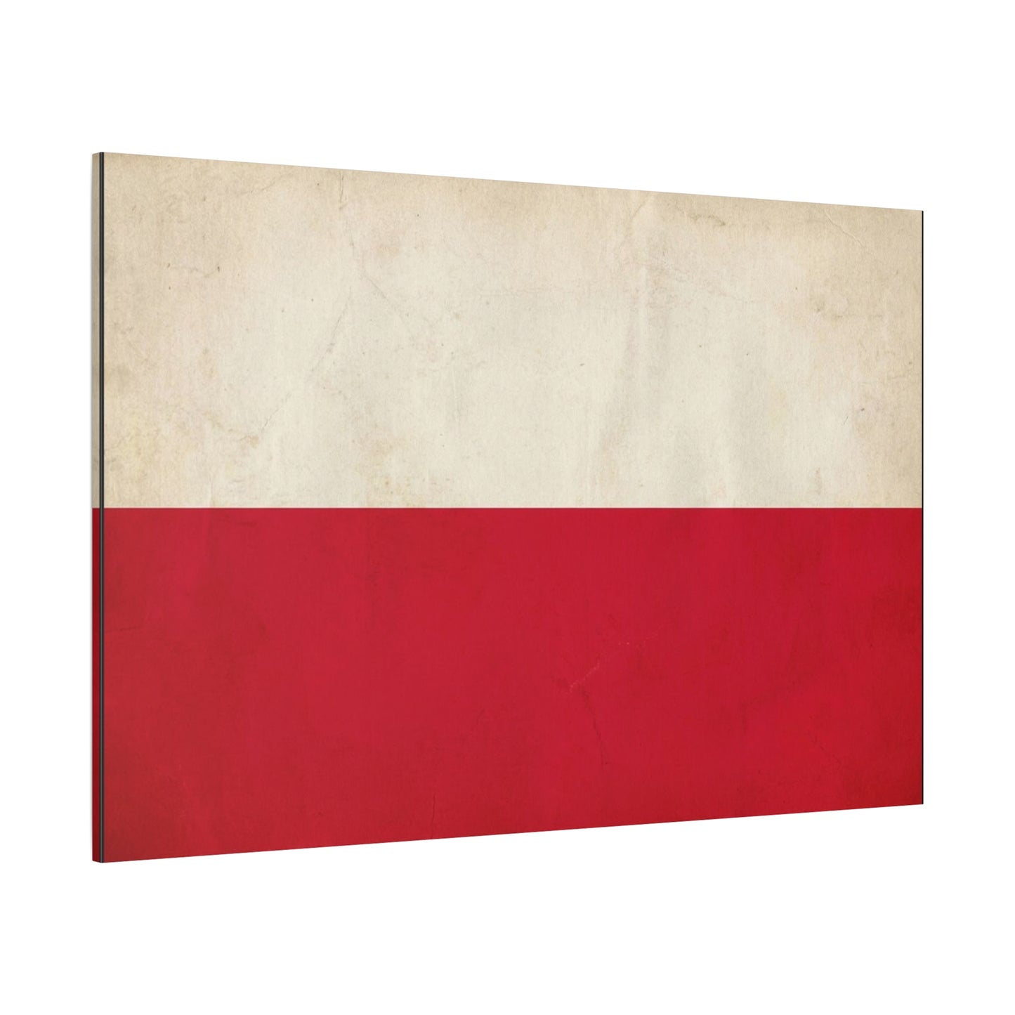 Poland Flag Canvas Wall Art - Vintage Red And White Polish Banner Print - Minimalist Patriotic Decor - Living Room Wall Decor, Bedroom Home Decoration - Bedroom Home Decoration - Cozy Reading Nook Art