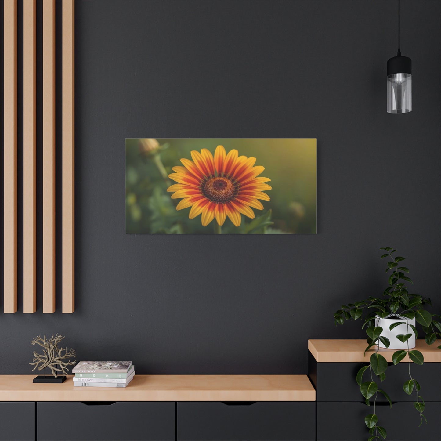 Blanket Flower Canvas Wall Art - Orange Yellow Floral Close Up, Botanical Canvas Print - Warm Nature Art Print, Bedroom Wall Decor, Living Room Home Accent - Bedroom Home Decoration - Ready to Hang
