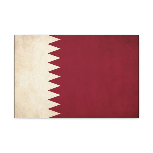 Bahrain Flag Canvas Wall Art - Vintage Red And White National Banner Print - Patriotic Minimalist Decor - Living Room Wall Decor, Office Art - Bedroom Home Decoration - Bedroom Home Decoration