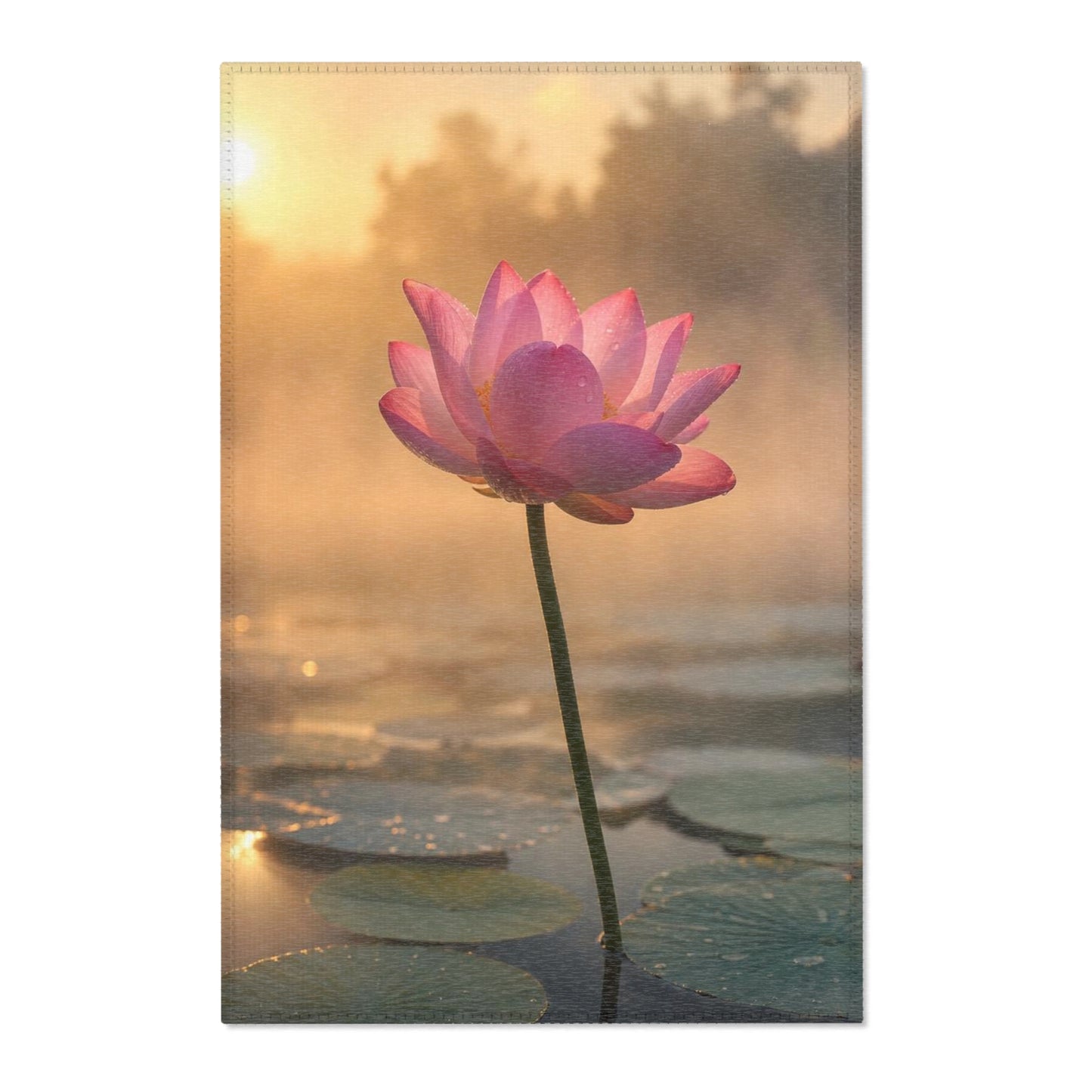 Botanical Fine Art Area Rug — Soft Chenille
