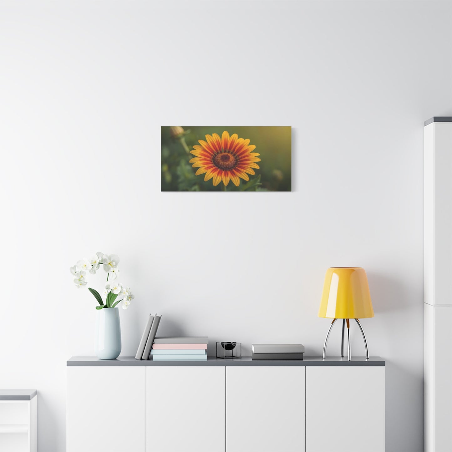 Blanket Flower Canvas Wall Art - Orange Yellow Floral Close Up, Botanical Canvas Print - Warm Nature Art Print, Bedroom Wall Decor, Living Room Home Accent - Bedroom Home Decoration - Ready to Hang