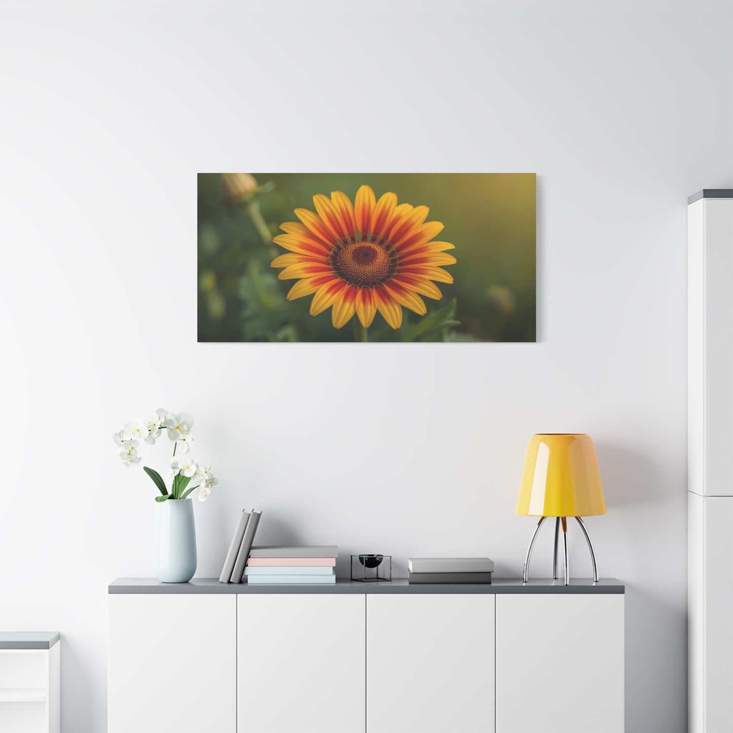Blanket Flower Canvas Wall Art - Orange Yellow Floral Close Up, Botanical Canvas Print - Warm Nature Art Print, Bedroom Wall Decor, Living Room Home Accent - Bedroom Home Decoration - Ready to Hang