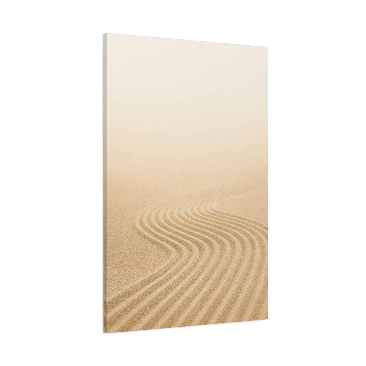 Minimalist Desert Sand Dune Canvas Wall Art - Neutral Landscape Print, Contemporary Zen Decor, Matte Cotton Artwork For Bedroom, Living Room, Meditation Space, Modern Home Accent - Office Wall Art
