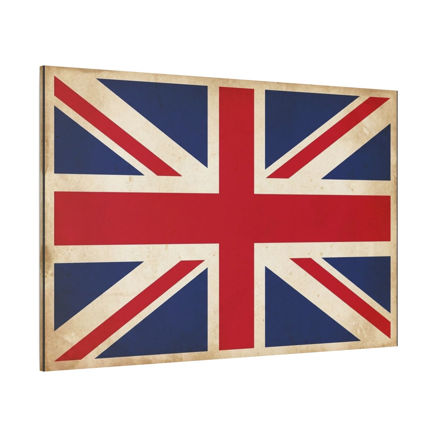 Vintage Union Jack Canvas Wall Art - Distressed British Flag Print, Retro Patriotic Decor - Matte Cotton Canvas - Traditional Style, Living Room Home Decoration, Office Accent - Living Room Wall Decor