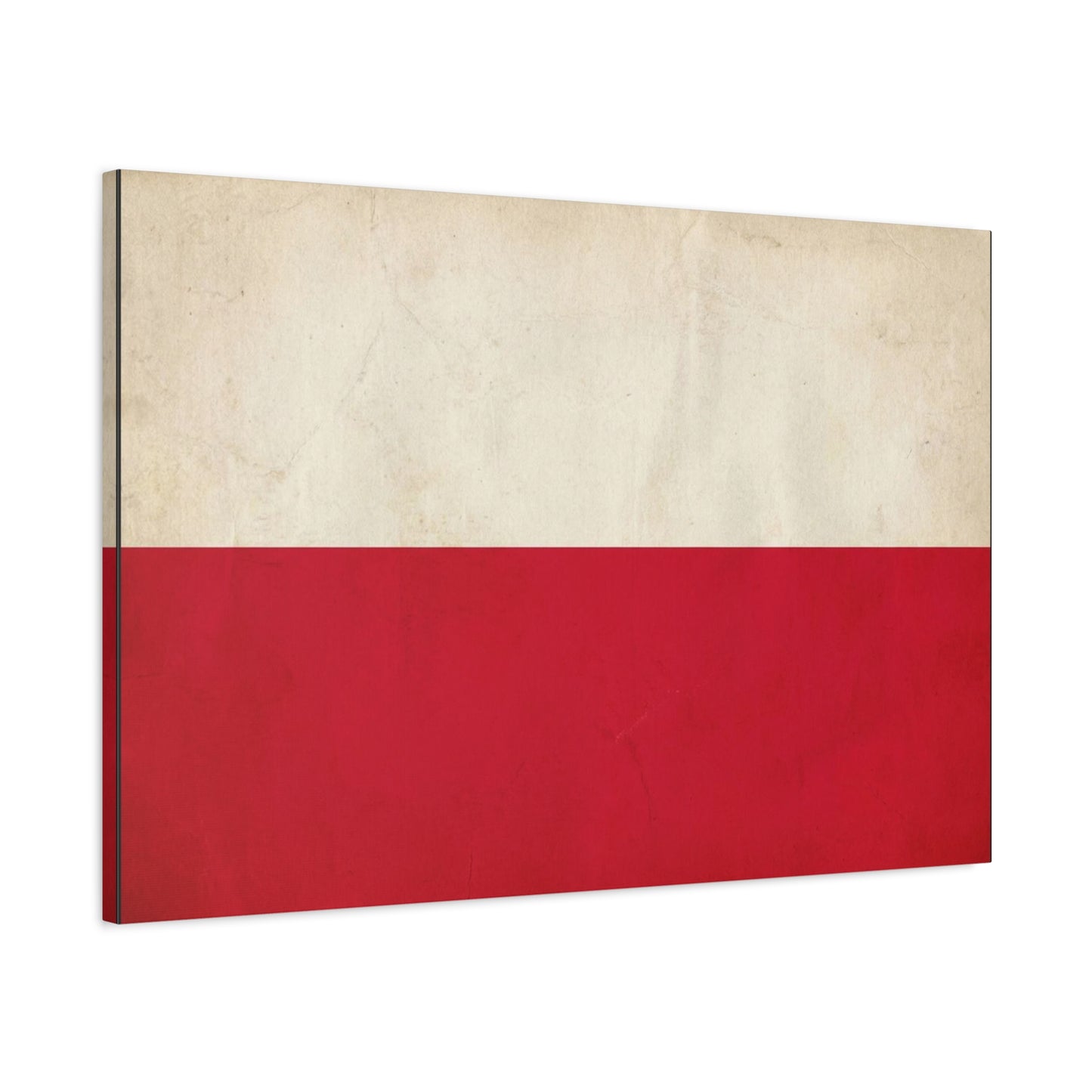 Poland Flag Canvas Wall Art - Vintage Red And White Polish Banner Print - Minimalist Patriotic Decor - Living Room Wall Decor, Bedroom Home Decoration - Bedroom Home Decoration - Cozy Reading Nook Art