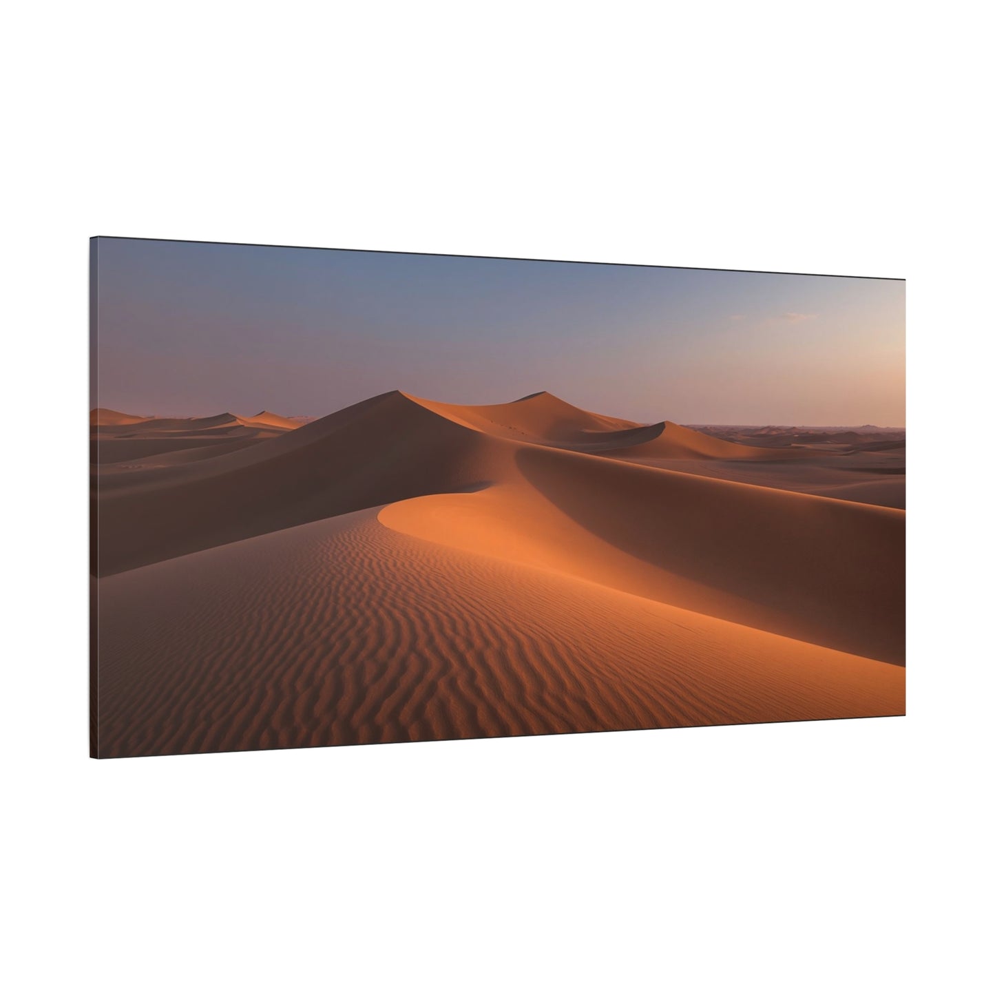 Desert Sand Dunes Canvas Wall Art - Golden Sunset Landscape Art Print - Serene Matte Cotton Decor - Living Room Wall Decor, Bedroom Home Decoration, Office Art - Bedroom Home Decoration