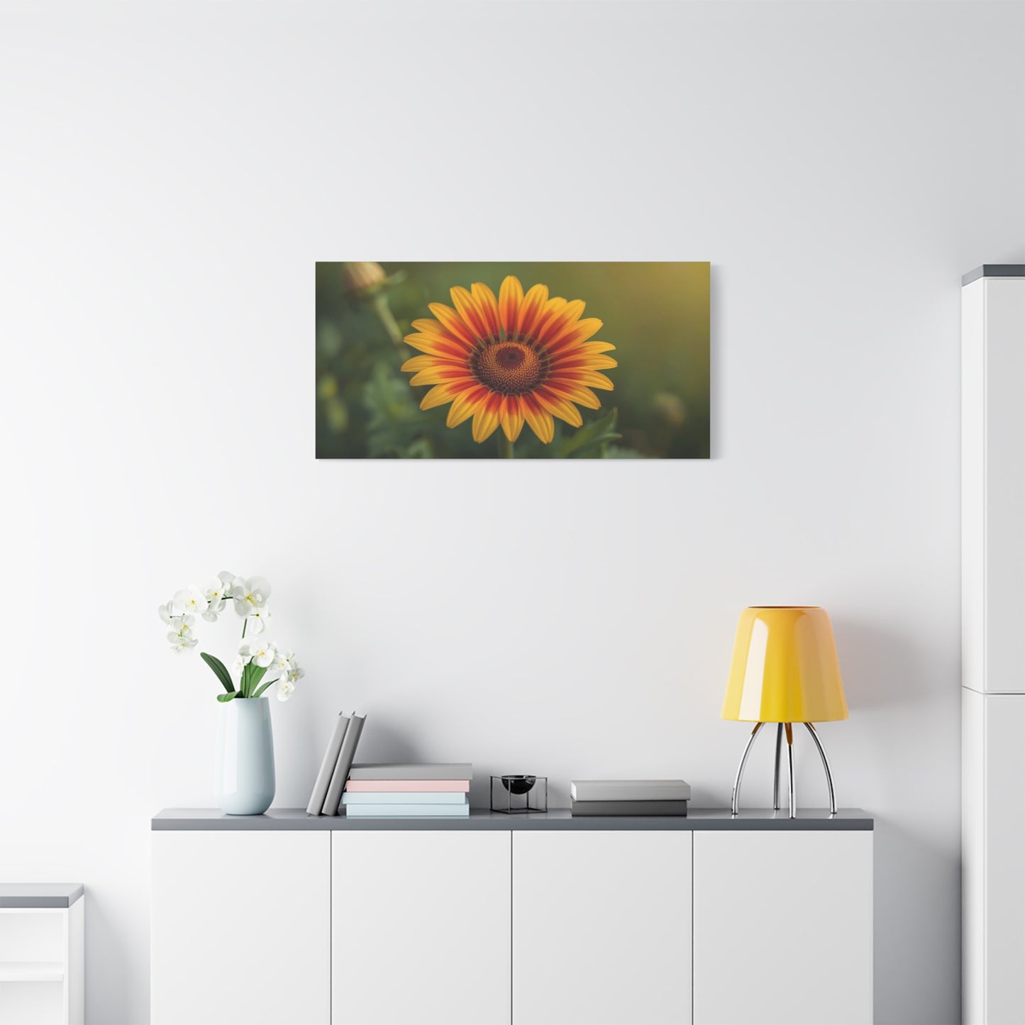 Blanket Flower Canvas Wall Art - Orange Yellow Floral Close Up, Botanical Canvas Print - Warm Nature Art Print, Bedroom Wall Decor, Living Room Home Accent - Bedroom Home Decoration - Ready to Hang