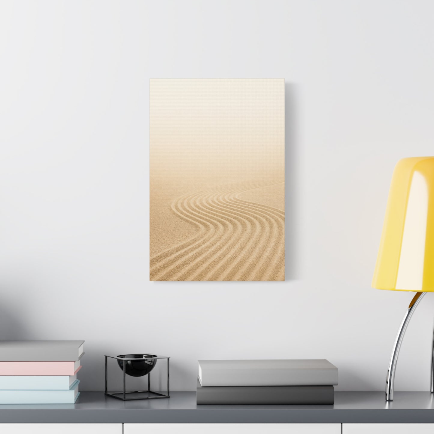 Minimalist Desert Sand Dune Canvas Wall Art - Neutral Landscape Print, Contemporary Zen Decor, Matte Cotton Artwork For Bedroom, Living Room, Meditation Space, Modern Home Accent - Office Wall Art