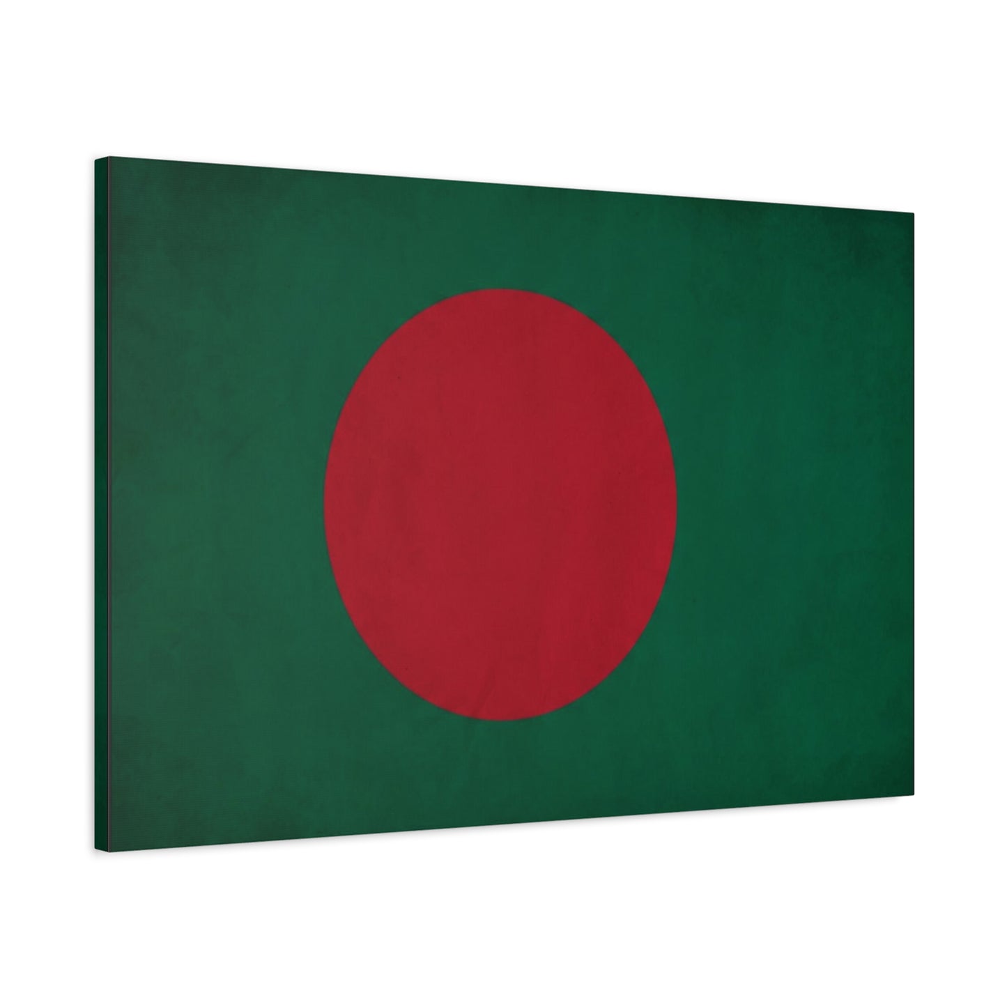 Bangladesh Flag Canvas Wall Art - Red Circle On Green National Flag Print - Minimalist Patriotic Decor - Living Room Wall Decor, Bedroom Home Decoration, Office Art - Bedroom Home Decoration