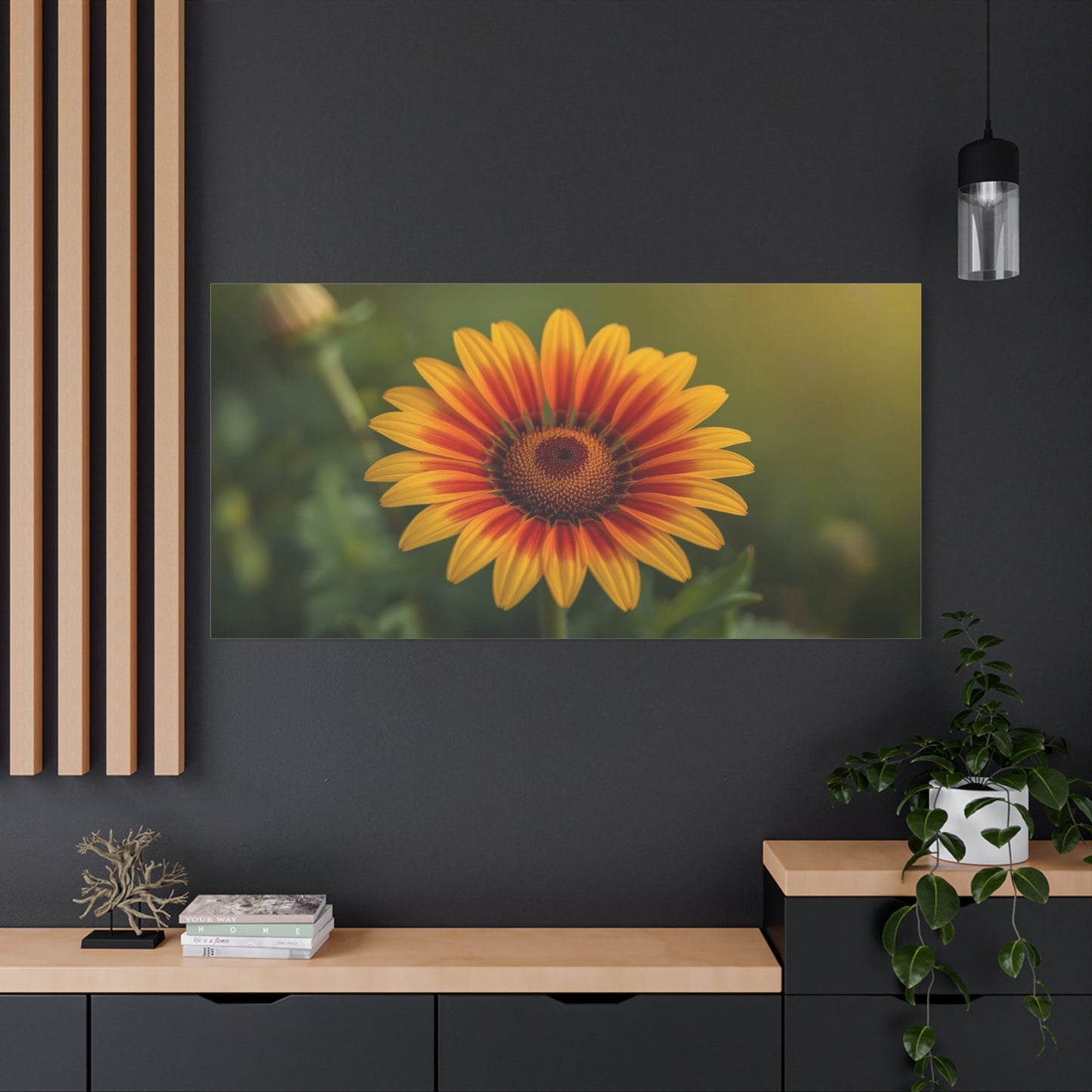 Blanket Flower Canvas Wall Art - Orange Yellow Floral Close Up, Botanical Canvas Print - Warm Nature Art Print, Bedroom Wall Decor, Living Room Home Accent - Bedroom Home Decoration - Ready to Hang