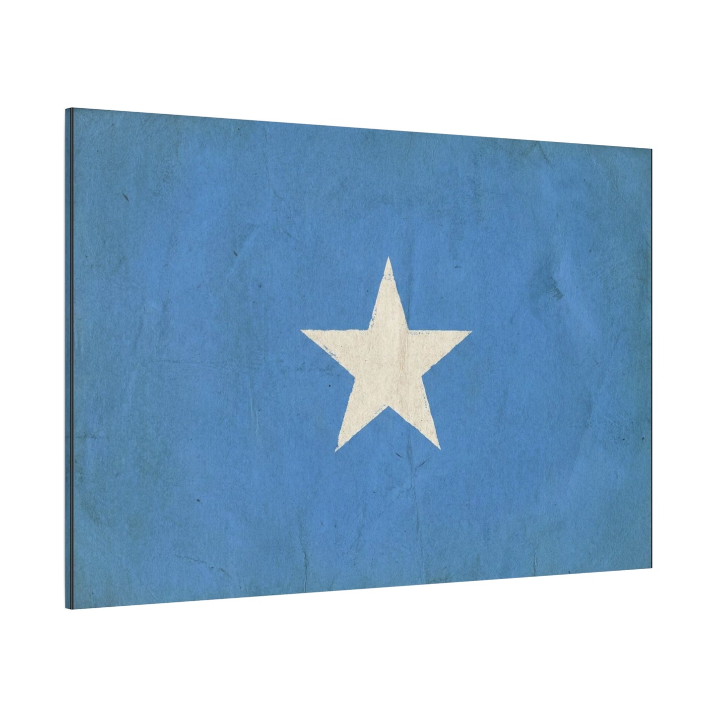 Somalia Flag Canvas Wall Art - Blue White Star Country Print, Vintage Minimalist Decor - Patriotic Artwork For Living Room, Office Wall Decor, Bedroom Home Decoration - Bedroom Home Decoration