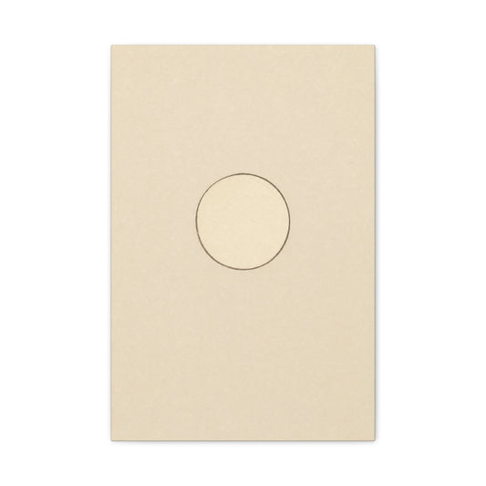 Minimalist Circle Canvas Wall Art - Neutral Geometric Line Print, Contemporary Beige Abstract Decor - Modern Bedroom Home Decoration, Living Room Wall Decor, Office Accent - Bedroom Home Decoration